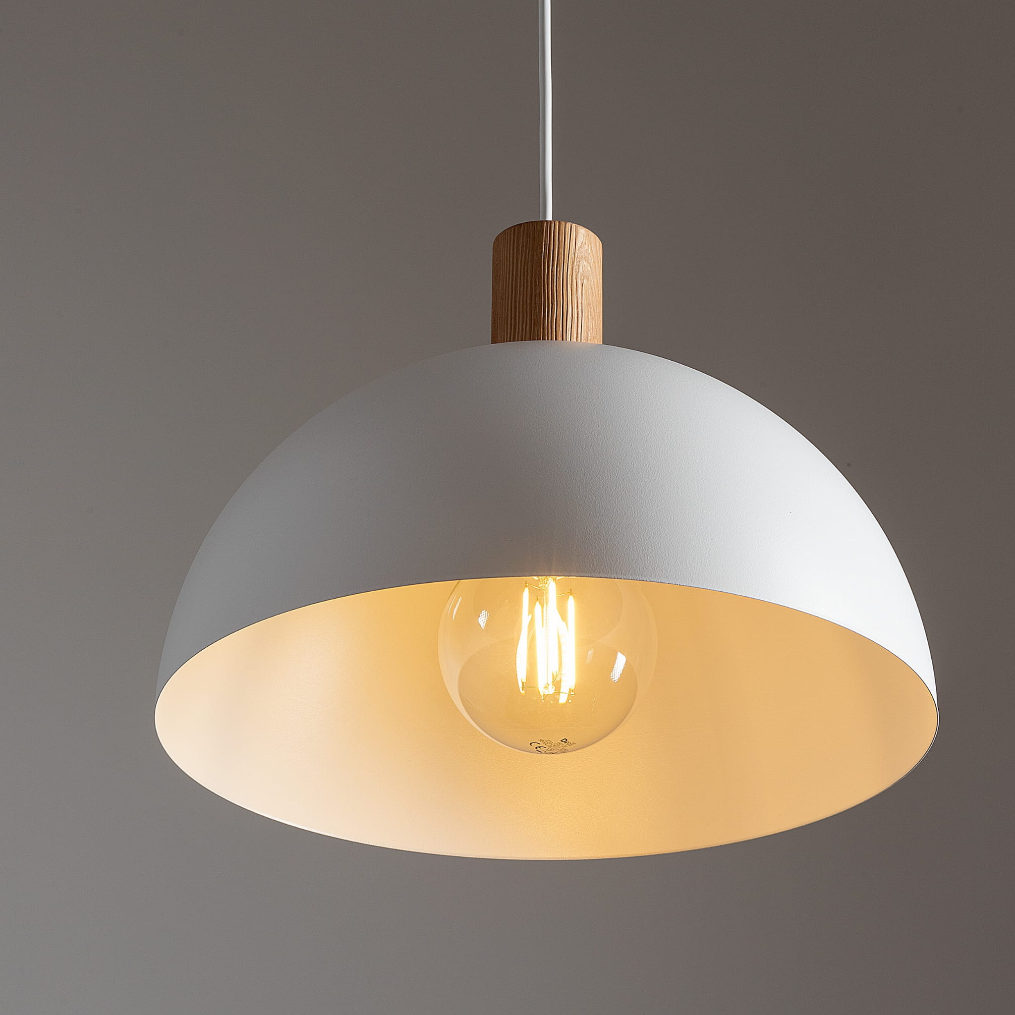 Tk Lighting Oslo 4851 lampa wisząca 1x15W E27 biała