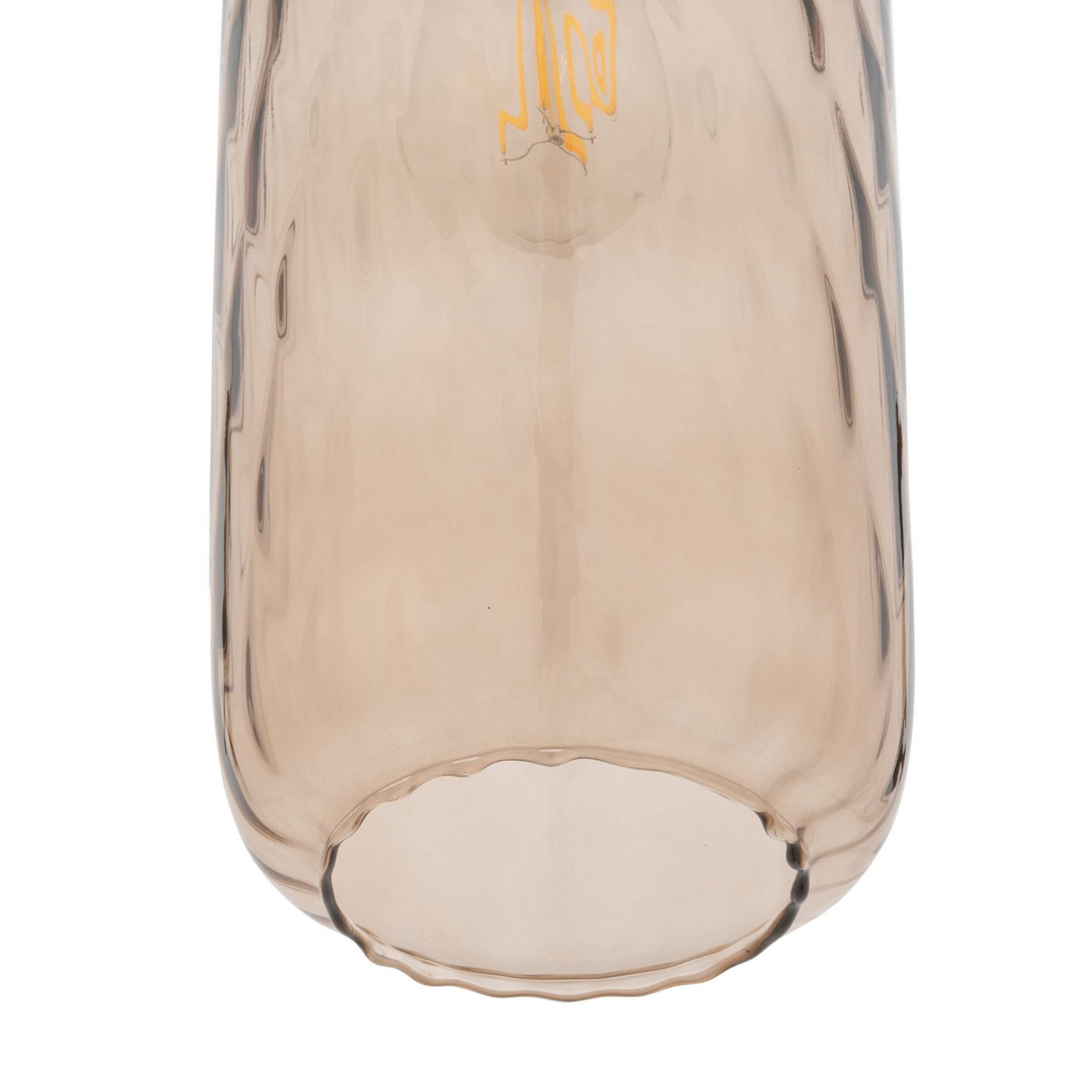 Lampa wisząca nowoczesna elegancka glamour loft klosz szklany bursztynowa czarna TK Lighting Pescara 4575 1x15W E27