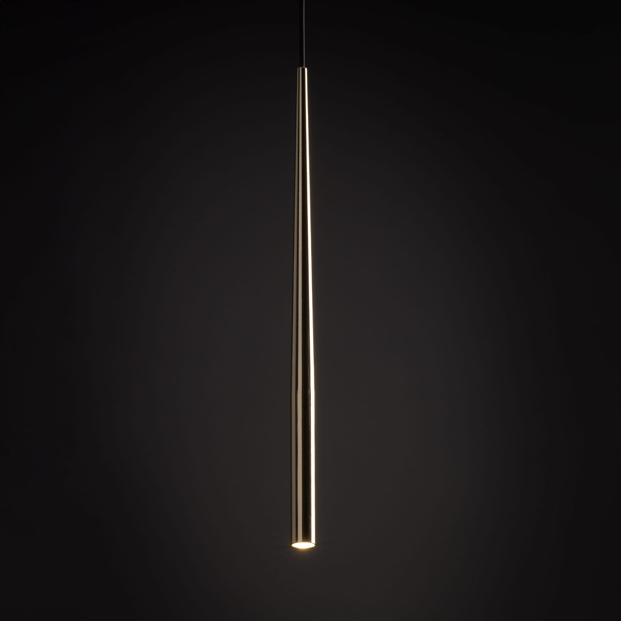 Lampa wisząca nowoczesna elegancka glamour sopel patyk rurka czarna złota TK Lighting Piano 10116 1x8W G9