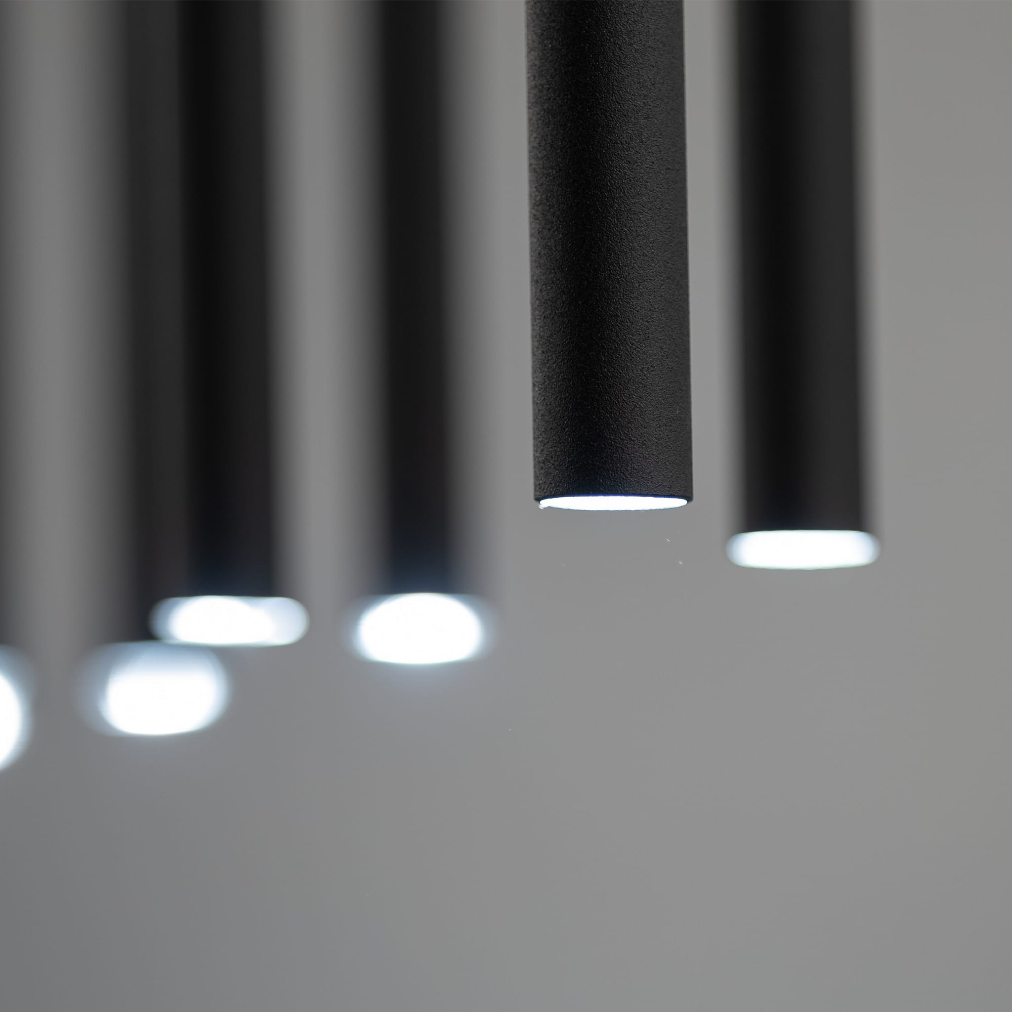 Lampa wisząca nowoczesna elegancka glamour sople patyk rurka czarna TK Lighting Piano 10115 12x8W G9