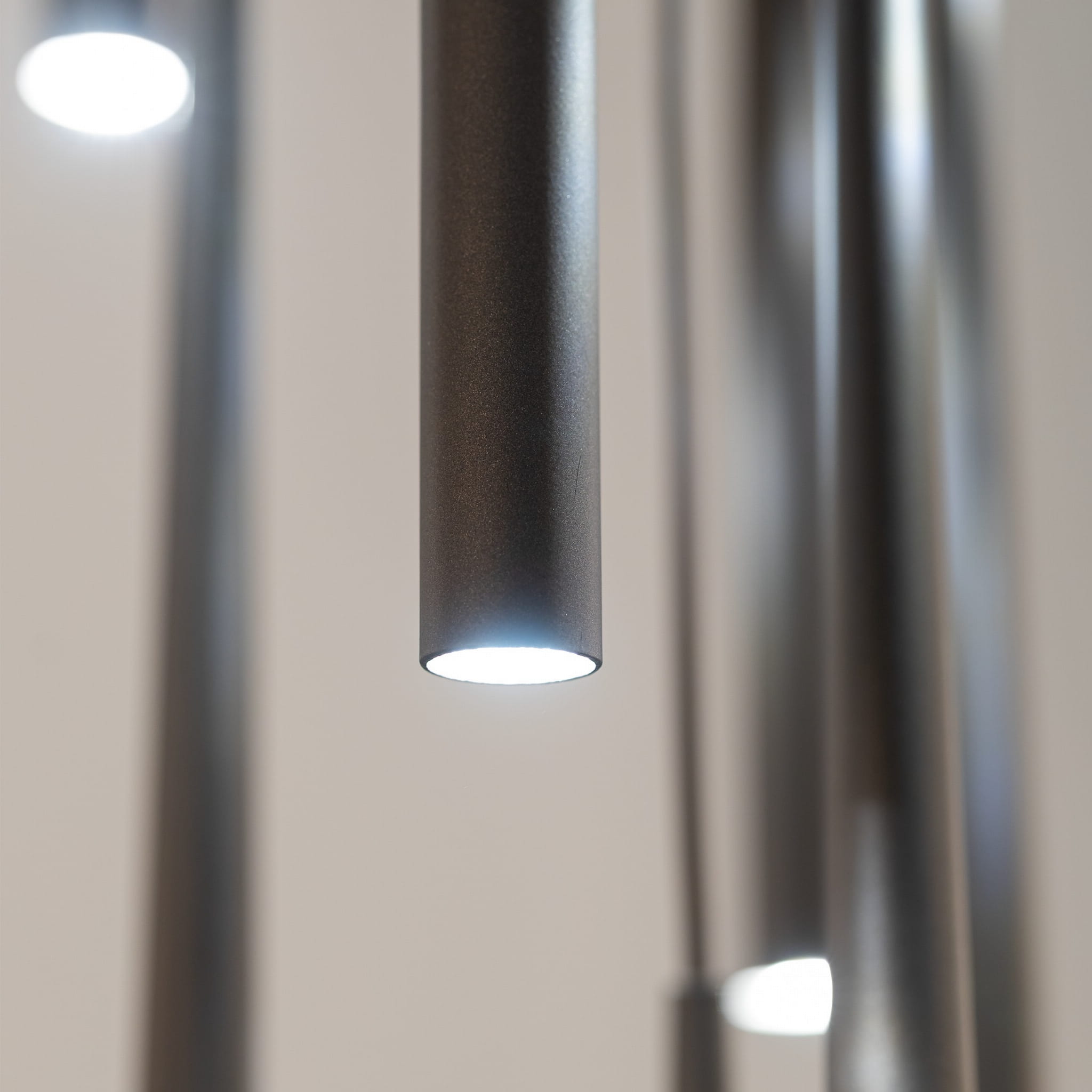 Lampa wisząca nowoczesna elegancka glamour sople patyk rurka brązowa TK Lighting Piano 10110 10x8W G9