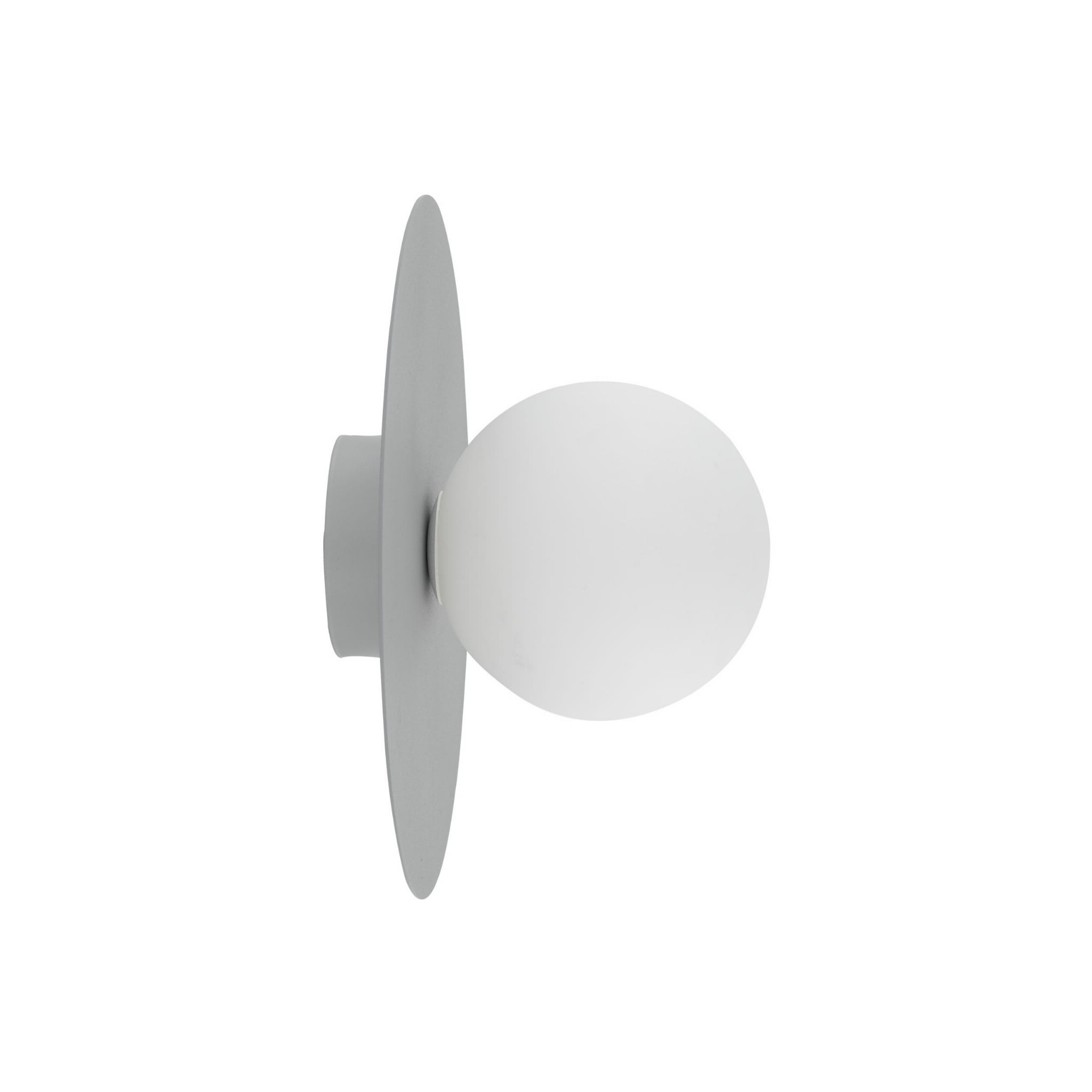 Kinkiet nowoczesny skandynawski klosz szklany kula szary biały TK Lighting Pixi 10232 1x8W G9