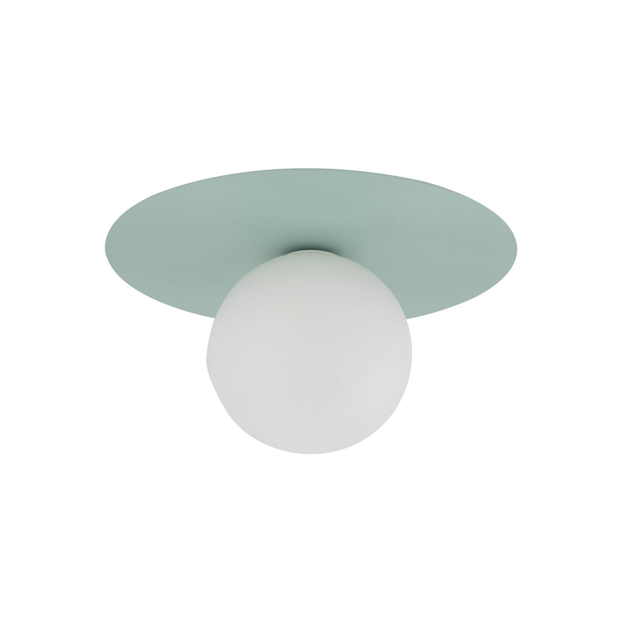 Kinkiet nowoczesny skandynawski klosz szklany kula miętowy biały TK Lighting Pixi 10229 1x8W G9