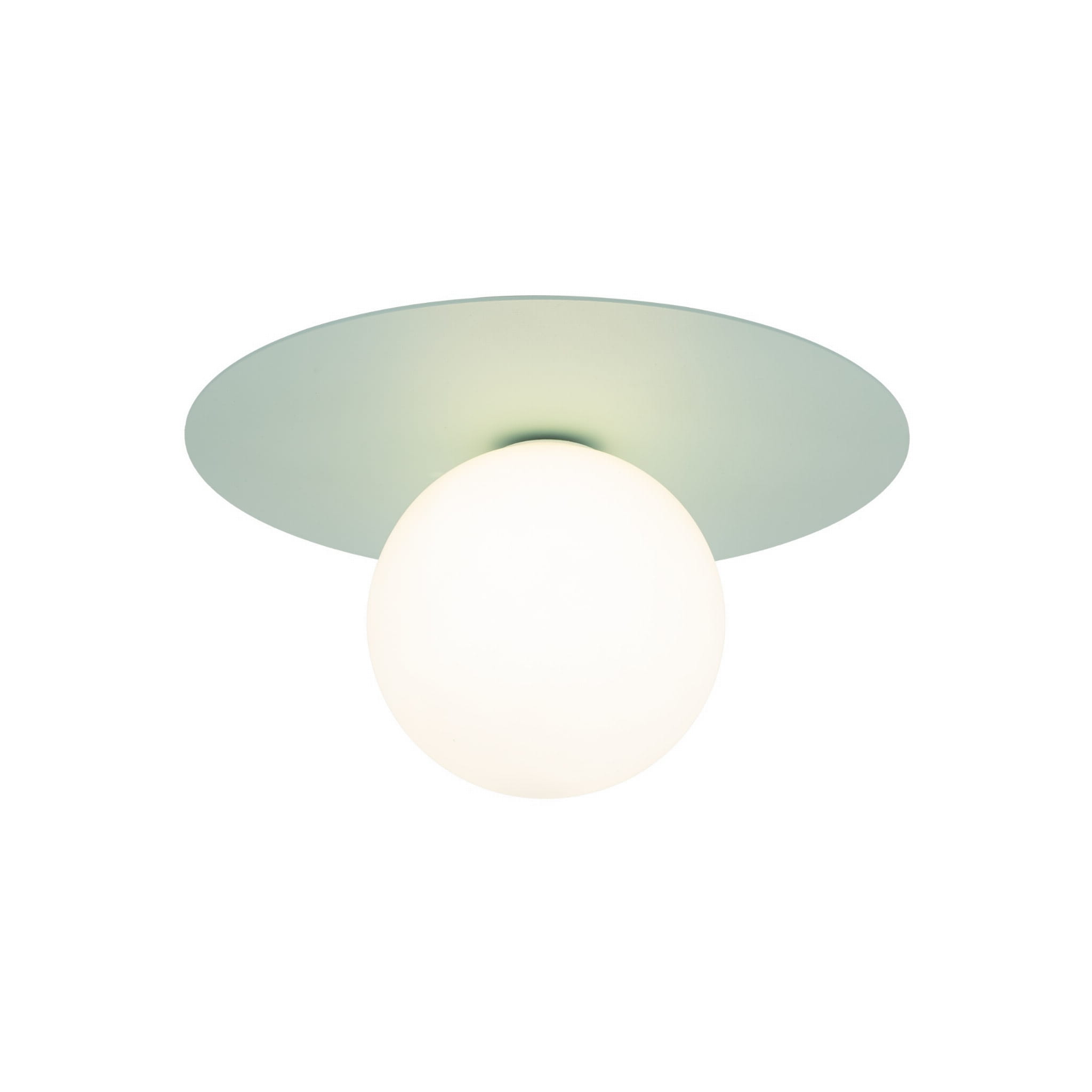 Kinkiet nowoczesny skandynawski klosz szklany kula miętowy biały TK Lighting Pixi 10229 1x8W G9