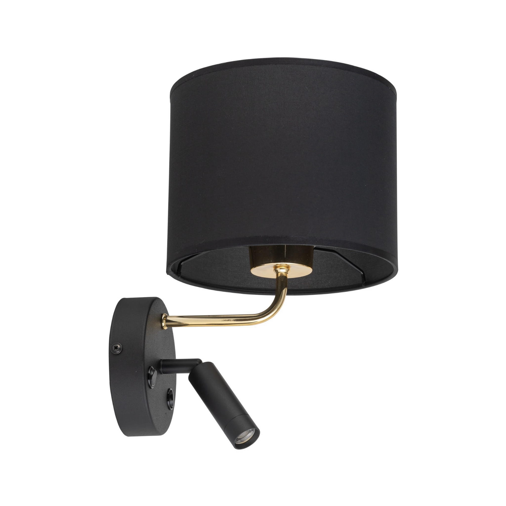 Kinkiet lampa ścienna do czytania z włącznikiem nowoczesny elegancki klosz metalowy tuba rurka czarny TK Lighting Enzo 4234 1x6W G9
