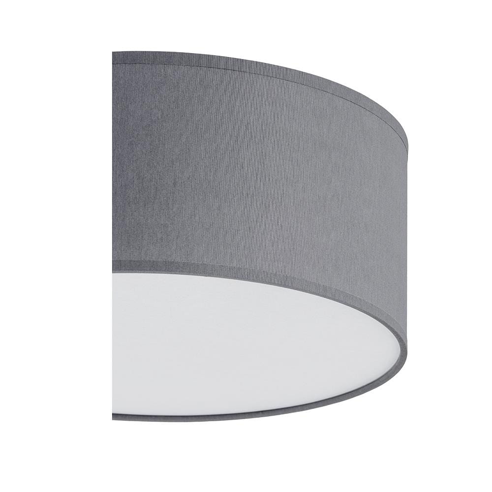 Plafon okrągły z abażurem TK Lighting Rondo 500 3333 lampa sufitowa 3x15W E27 szary biały