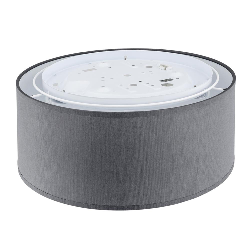 Plafon okrągły z abażurem TK Lighting Rondo 500 3333 lampa sufitowa 3x15W E27 szary biały