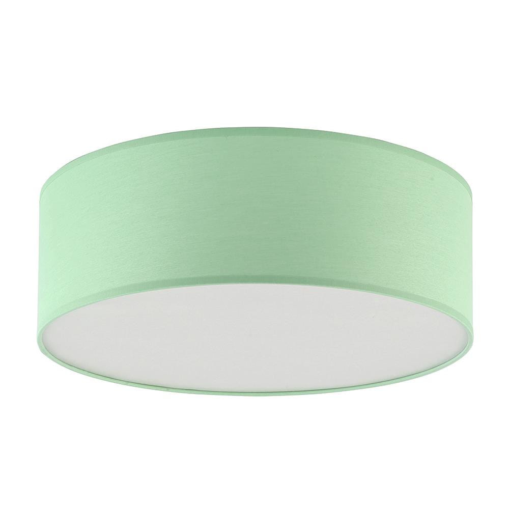 Lampa plafon nowoczesna klasyczna loft abażur materiałowy mietowy biała TK Lighting Rondo 3230 1x15W E28