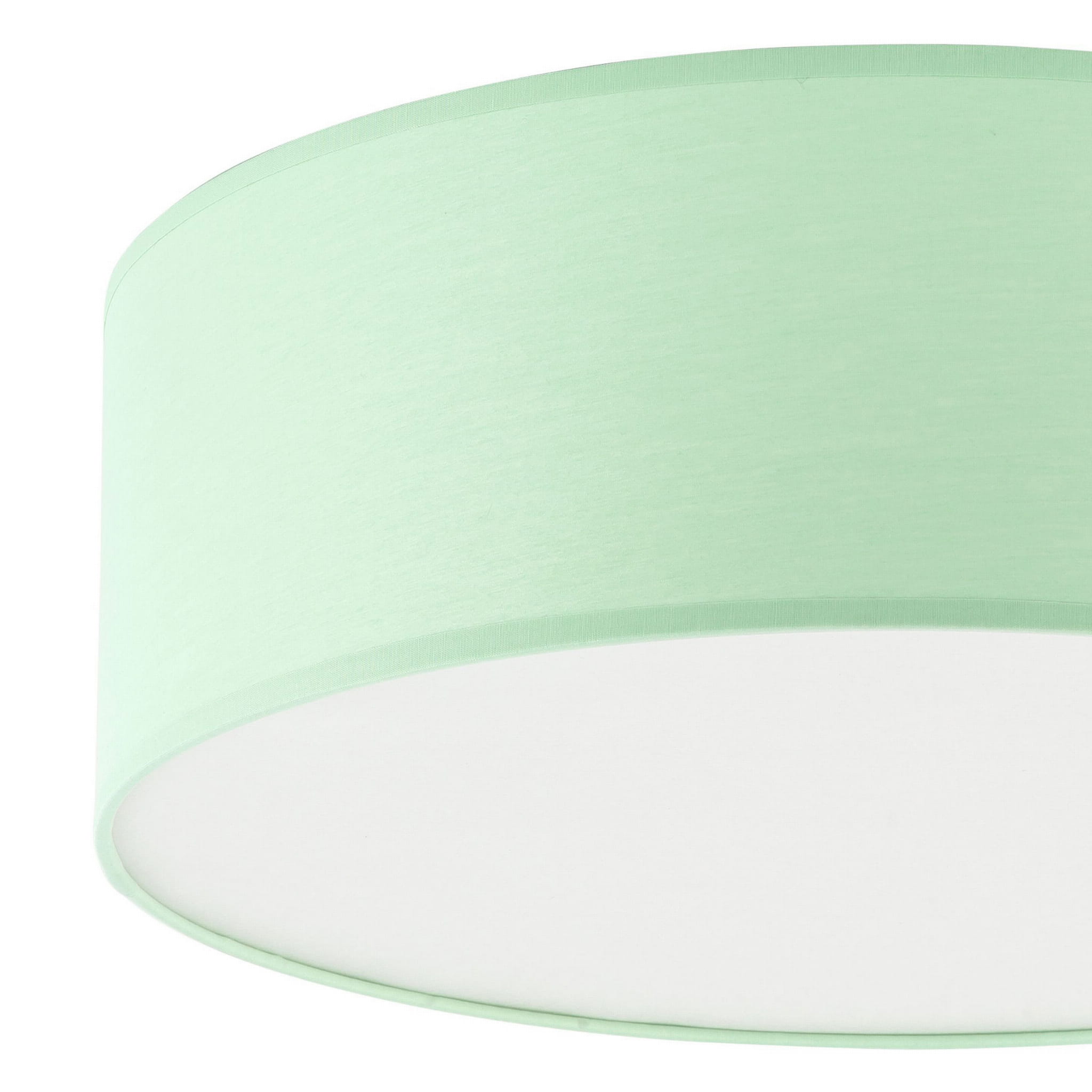 Lampa plafon nowoczesna klasyczna loft abażur materiałowy mietowy biała TK Lighting Rondo 3230 1x15W E28