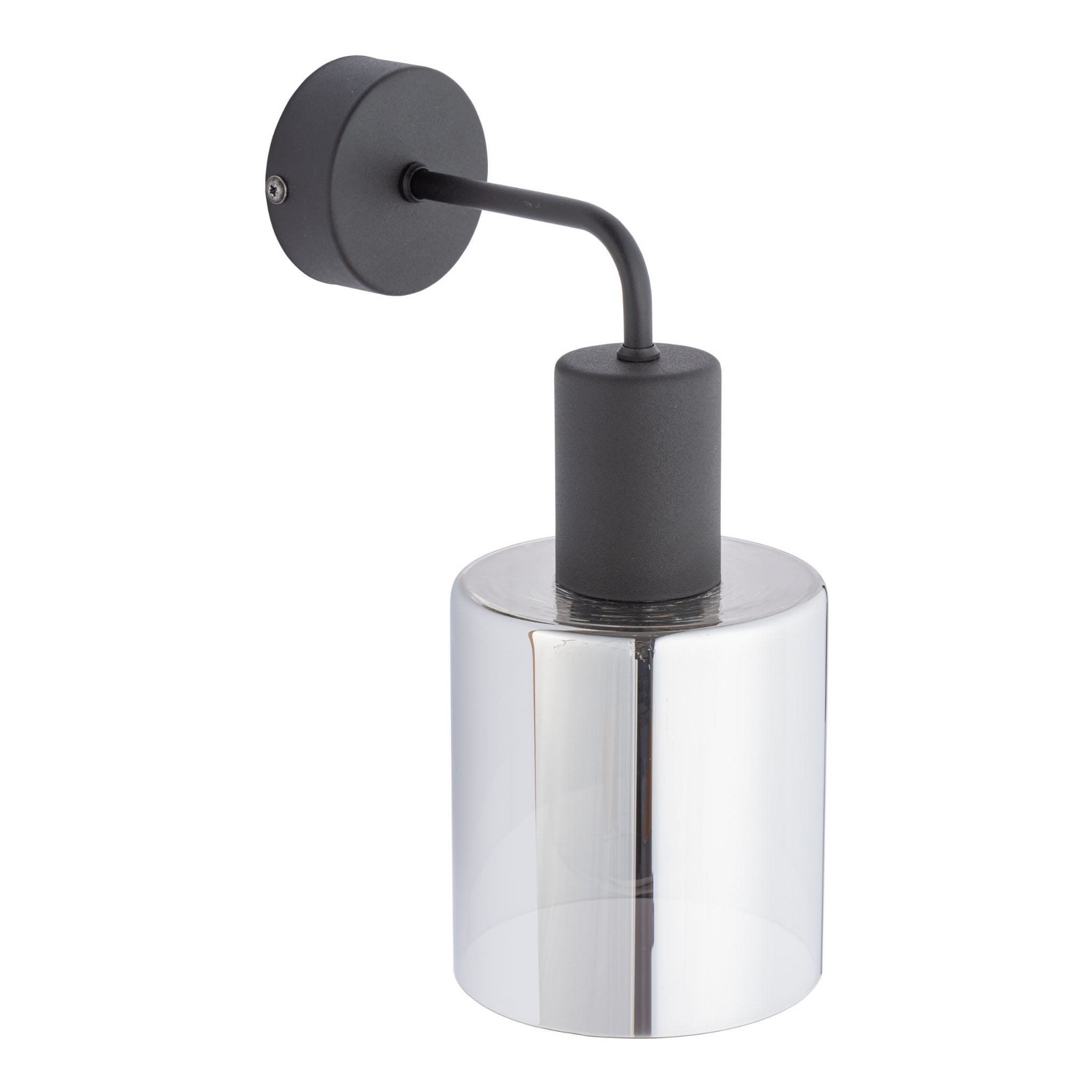 Kinkiet nowoczesny elegancki glamour loft industrialny klosz szklany czarny grafitowy TK Lighting Sierra 6652 1x15W E27