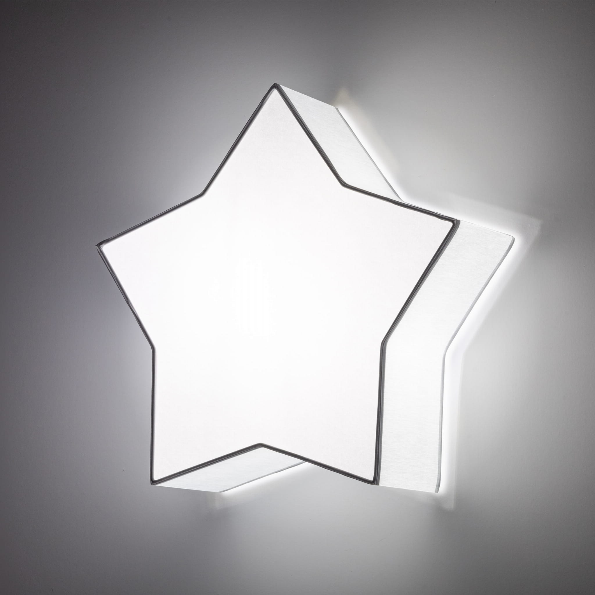 Plafon nowoczesny skandynawski dziecięcy gwiazda szary biały TK Lighting Star 6972 2x15W E27