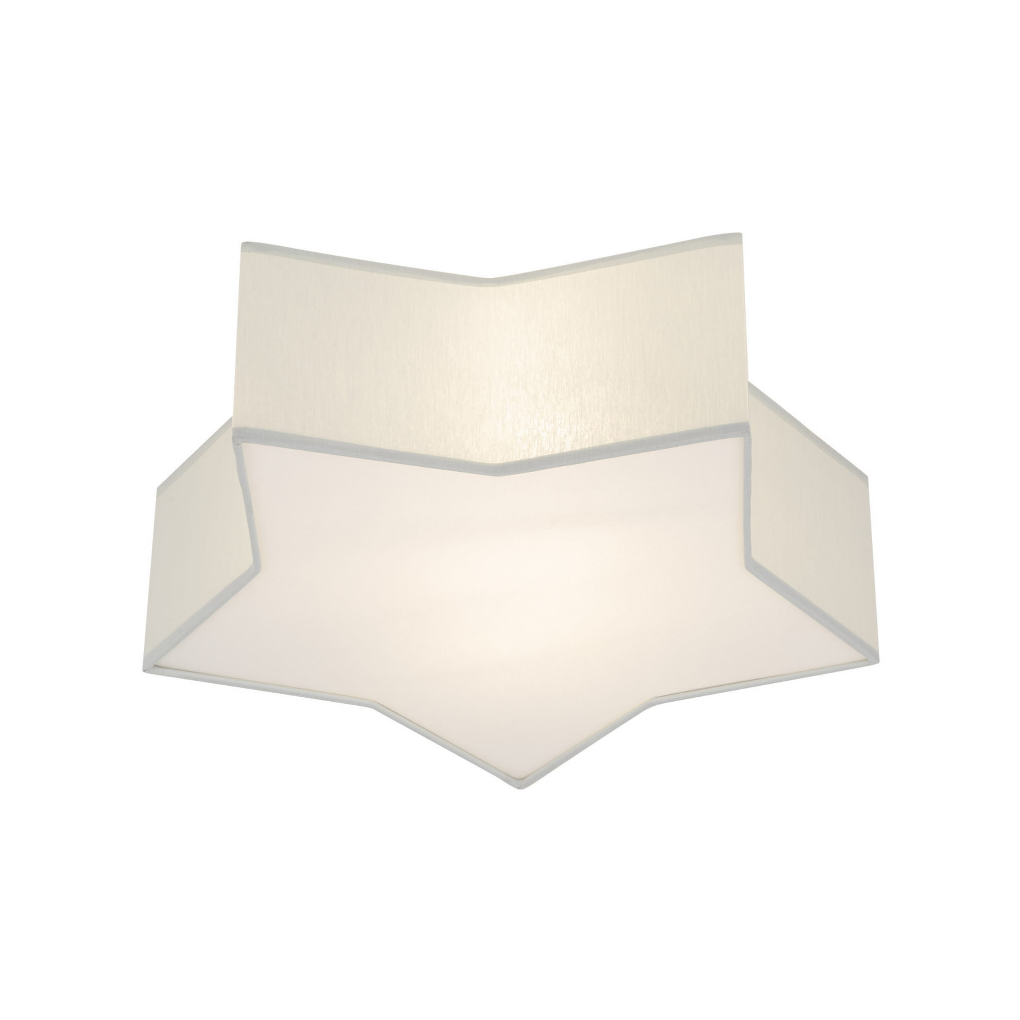 Plafon nowoczesny skandynawski dziecięcy gwiazda szary biały TK Lighting Star 6972 2x15W E27