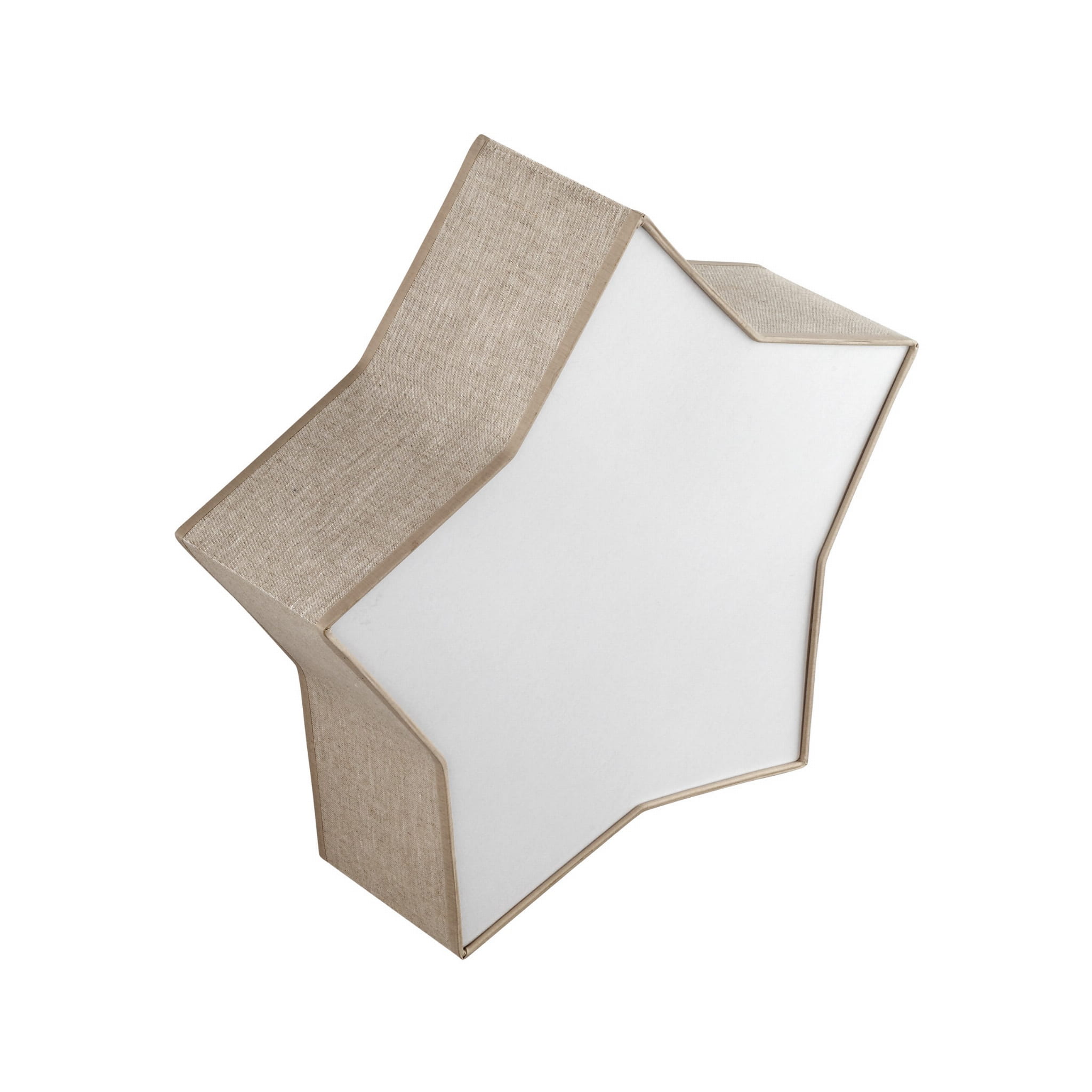 Plafon nowoczesny skandynawski dziecięcy gwiazda lniany biały TK Lighting Star 5958 2x15W E27