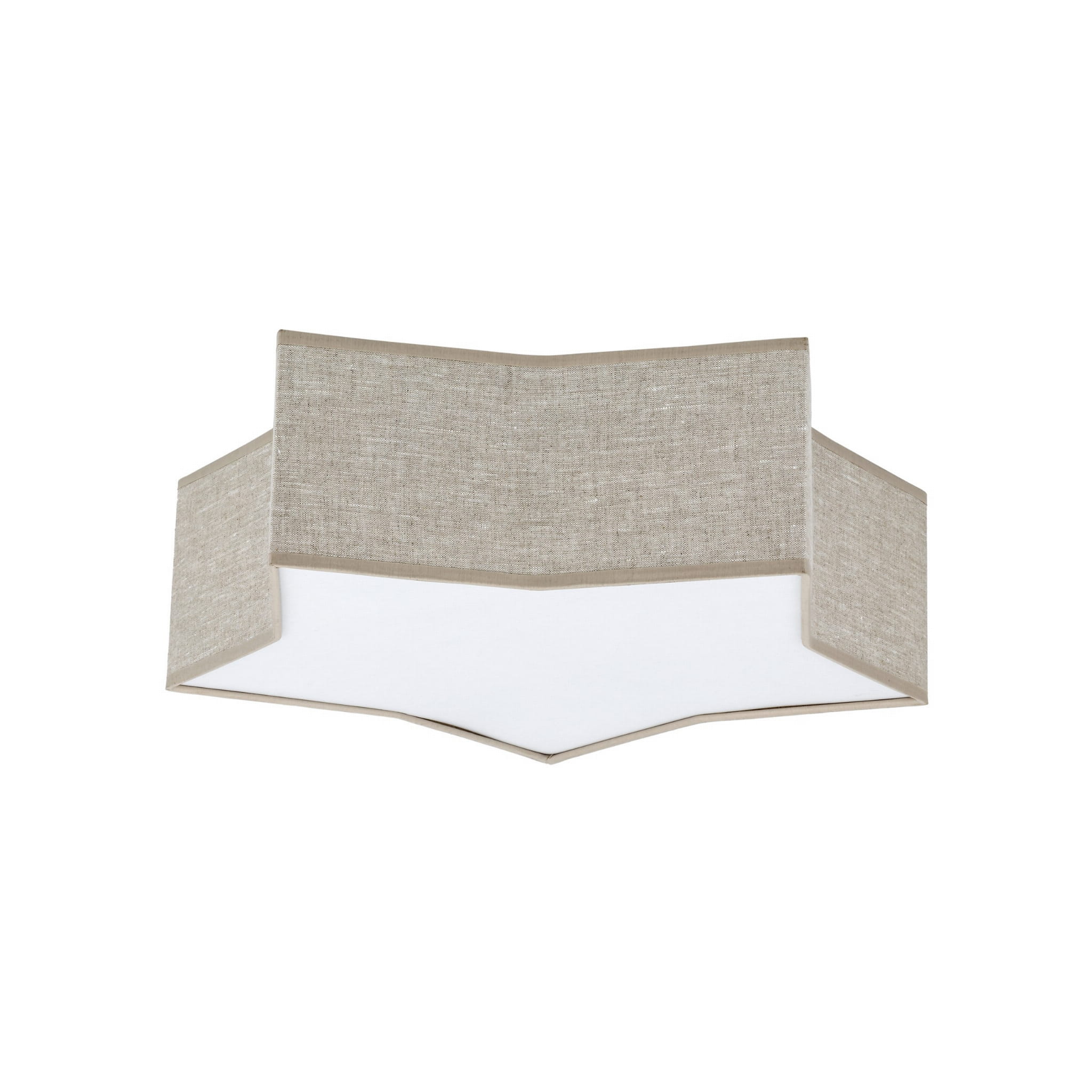 Plafon nowoczesny skandynawski dziecięcy gwiazda lniany biały TK Lighting Star 5958 2x15W E27