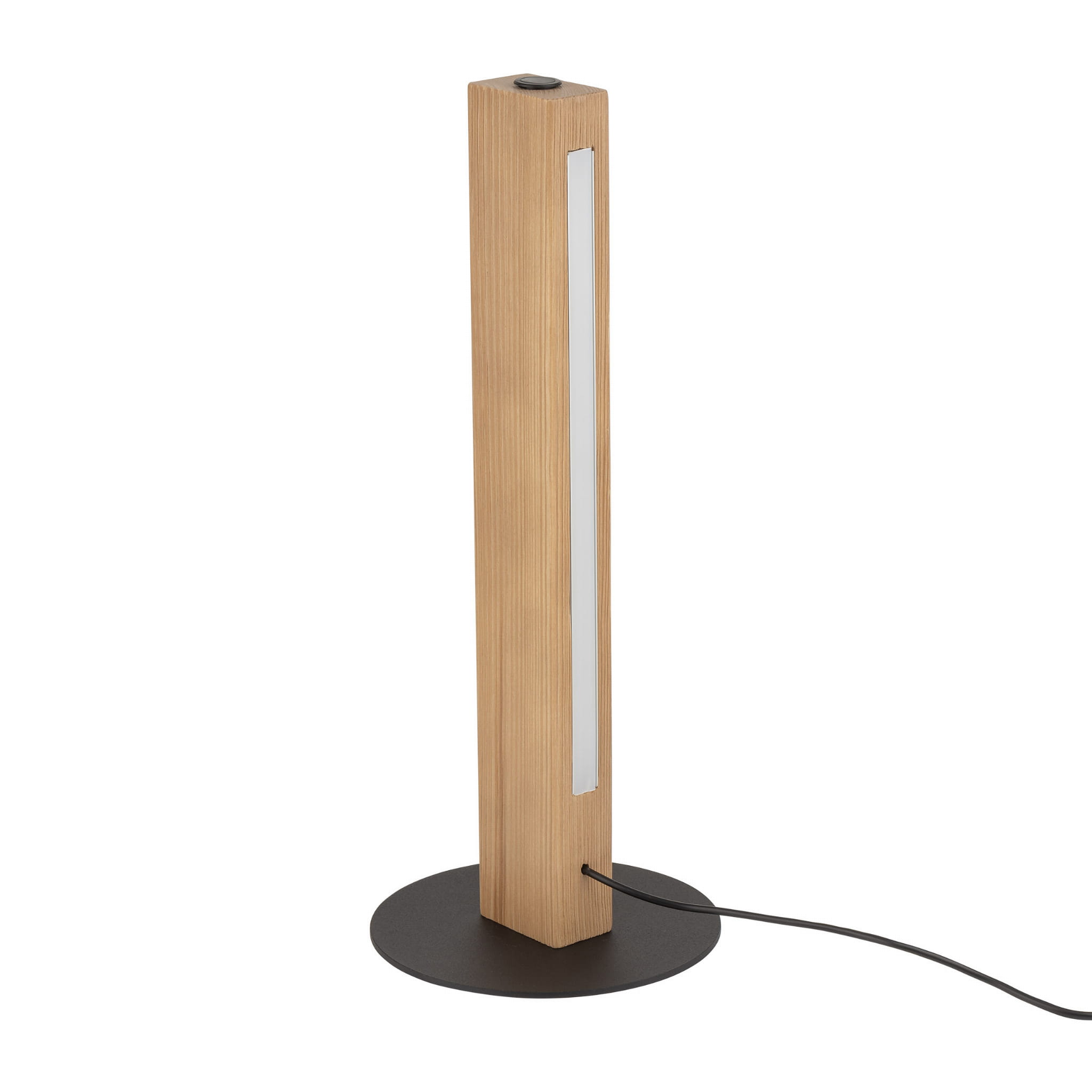 Lampka nowoczesna loft boho skandynawska słupek belka drewniana czarna TK Lighting Teo 1412 1x6W LED 3000K 906 lm