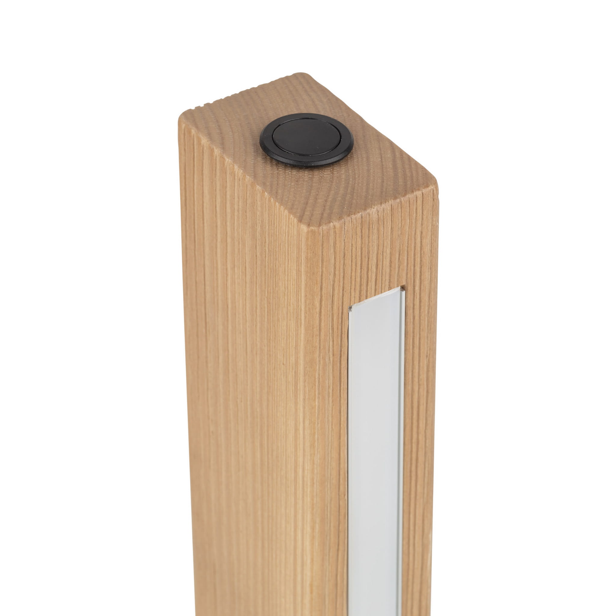 Lampka nowoczesna loft boho skandynawska słupek belka drewniana czarna TK Lighting Teo 1412 1x6W LED 3000K 906 lm