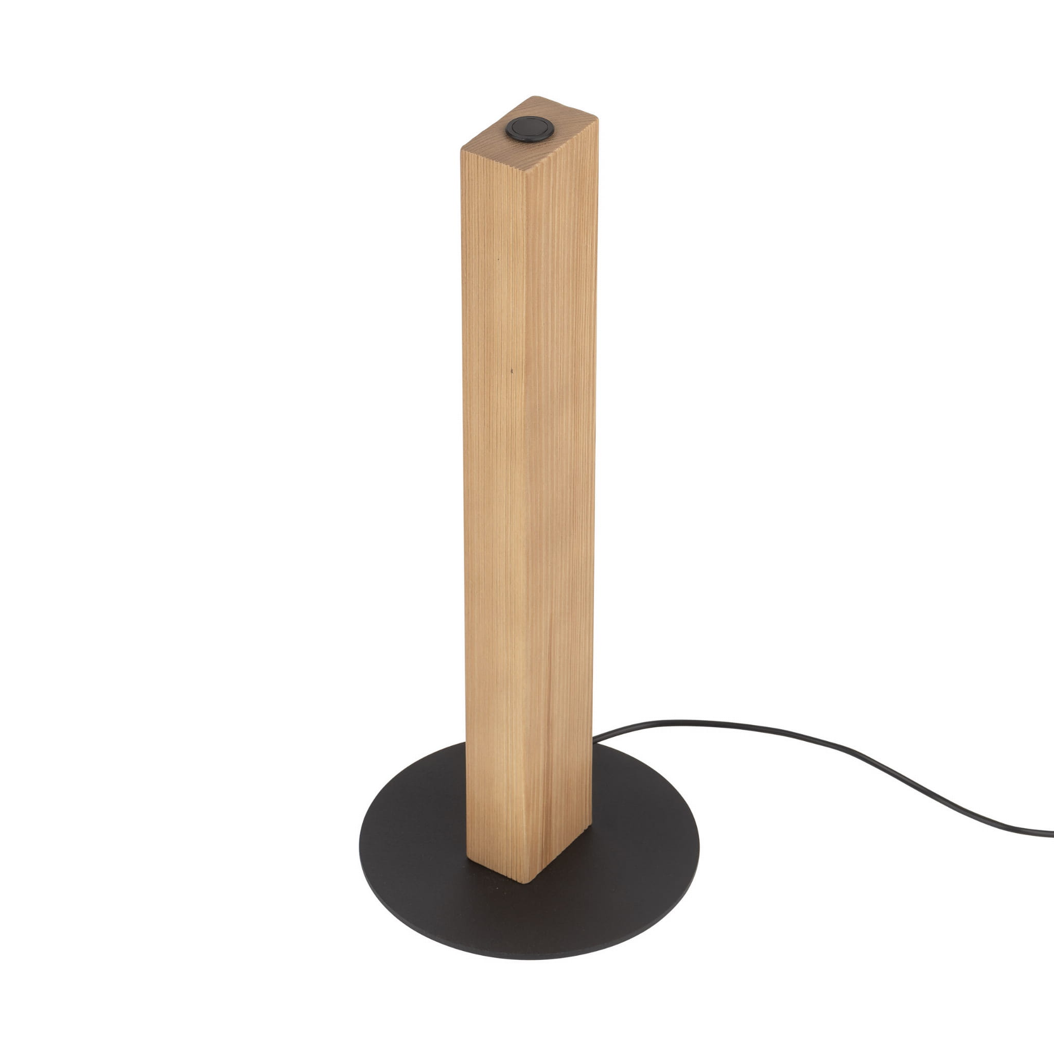 Lampka nowoczesna loft boho skandynawska słupek belka drewniana czarna TK Lighting Teo 1412 1x6W LED 3000K 906 lm