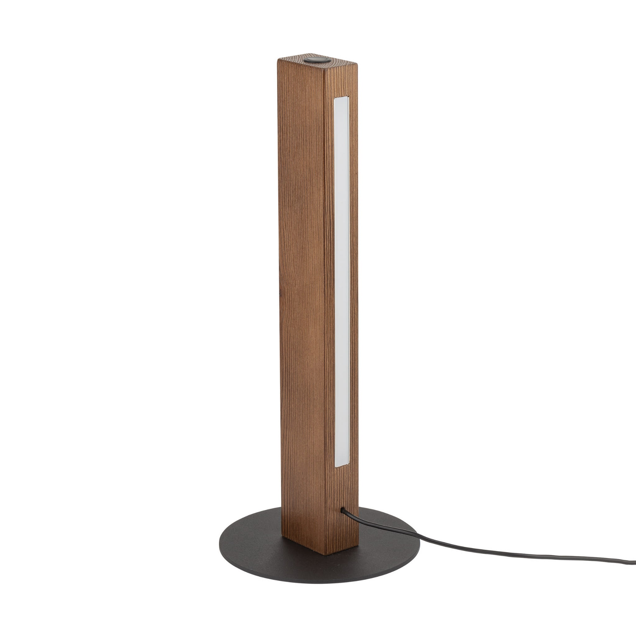 Lampka nowoczesna loft boho skandynawska słupek belka orzech czarna TK Lighting Teo 1411 1x6W LED 3000K 906 lm