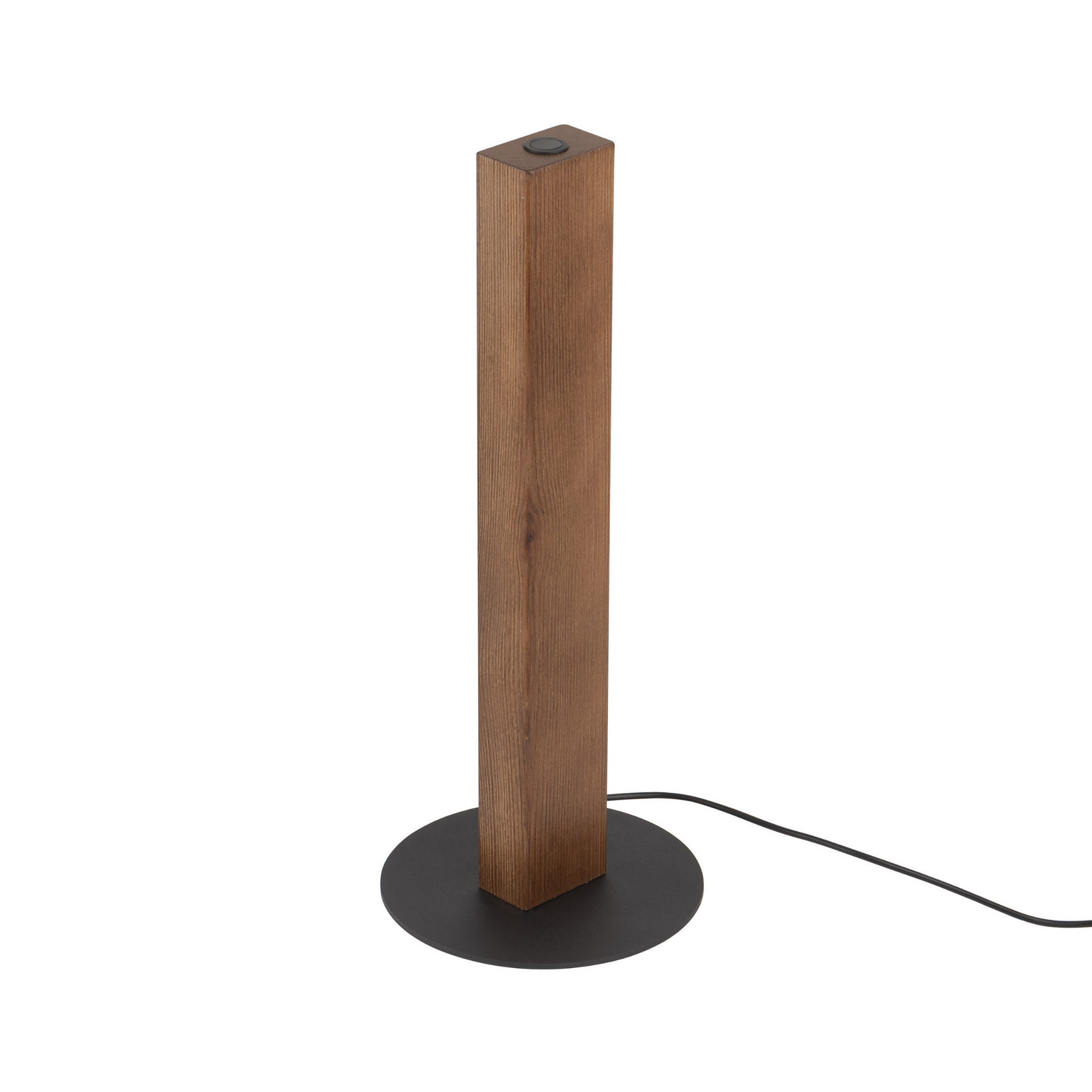 Lampka nowoczesna loft boho skandynawska słupek belka orzech czarna TK Lighting Teo 1411 1x6W LED 3000K 906 lm