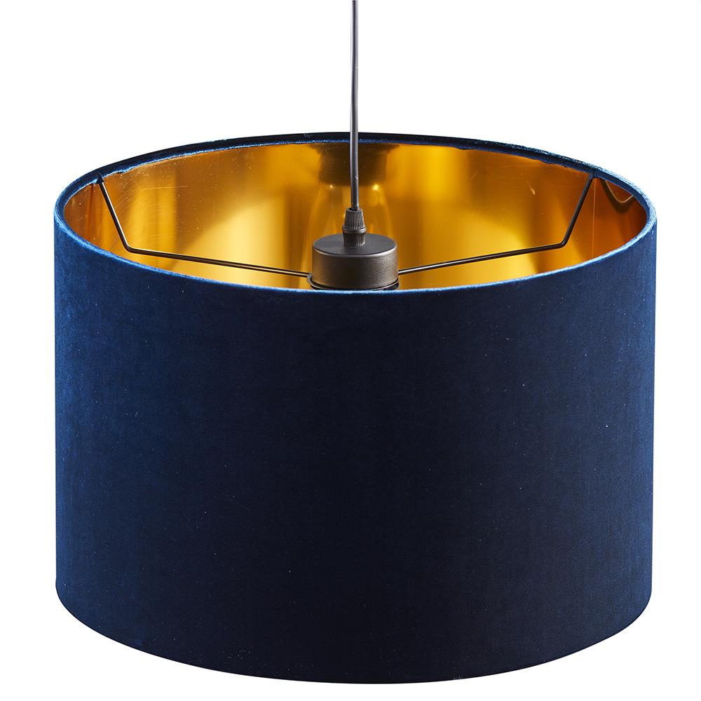 TK Lighting Tercino 6172 lampa wisząca 1x15W E27 niebieska złota