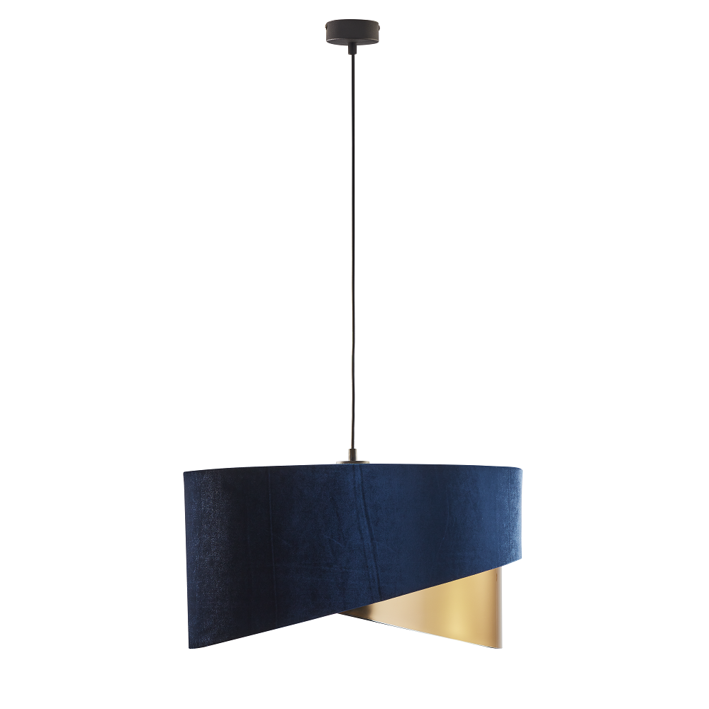 TK Lighting Tercino 6434 lampa wisząca 3x15W E27 niebieska złota