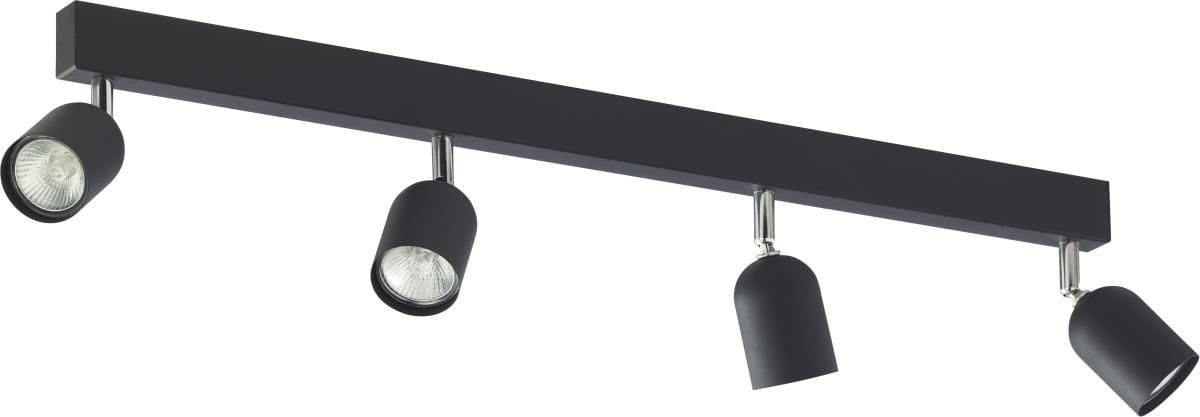 TK Lighting Top 1009 plafon lampa sufitowa 4x10W GU10 czarny chromowy