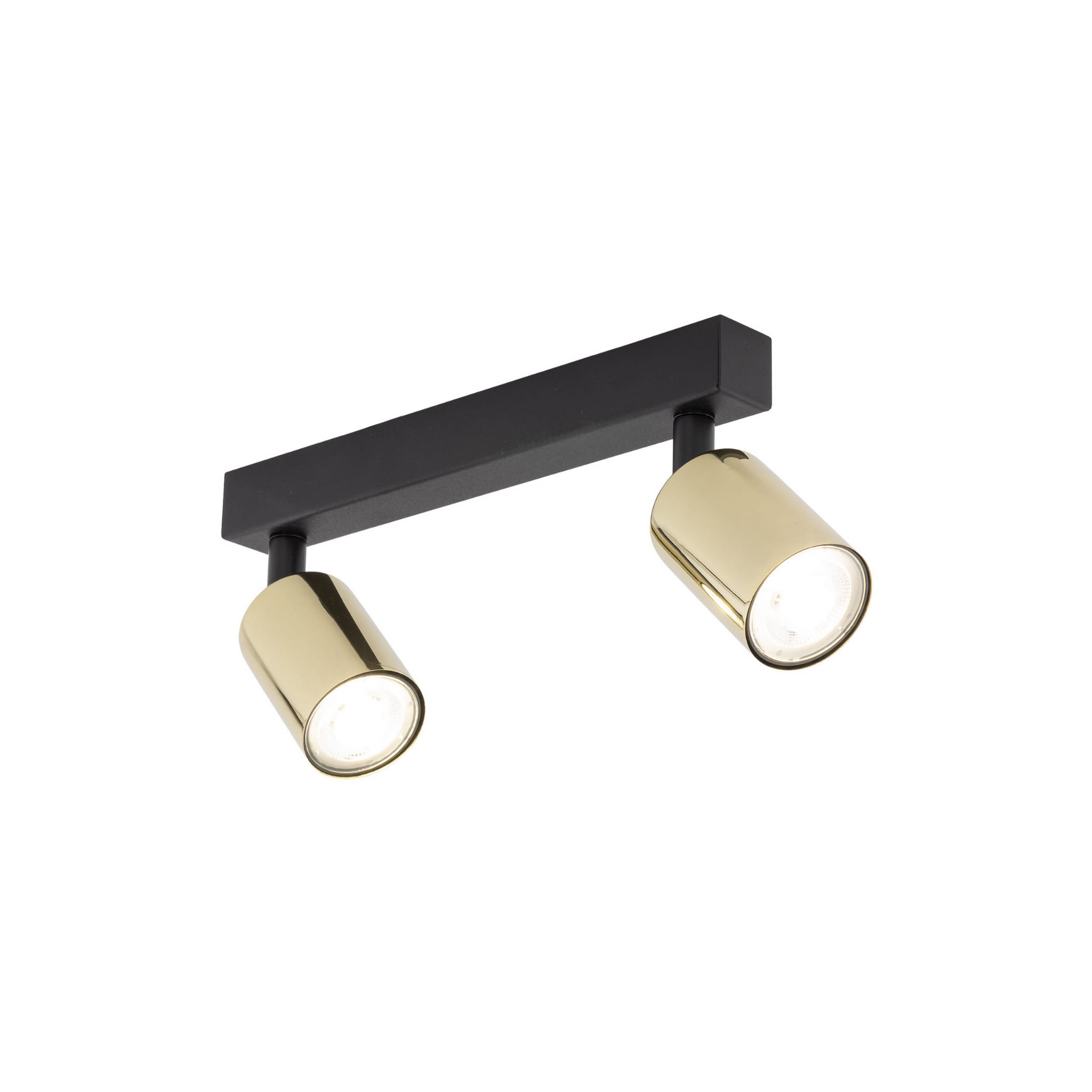 Plafon nowoczesny elegancki reflektory metalowe tuba złoty czarny TK Lighting Top 5967 2x10W GU10