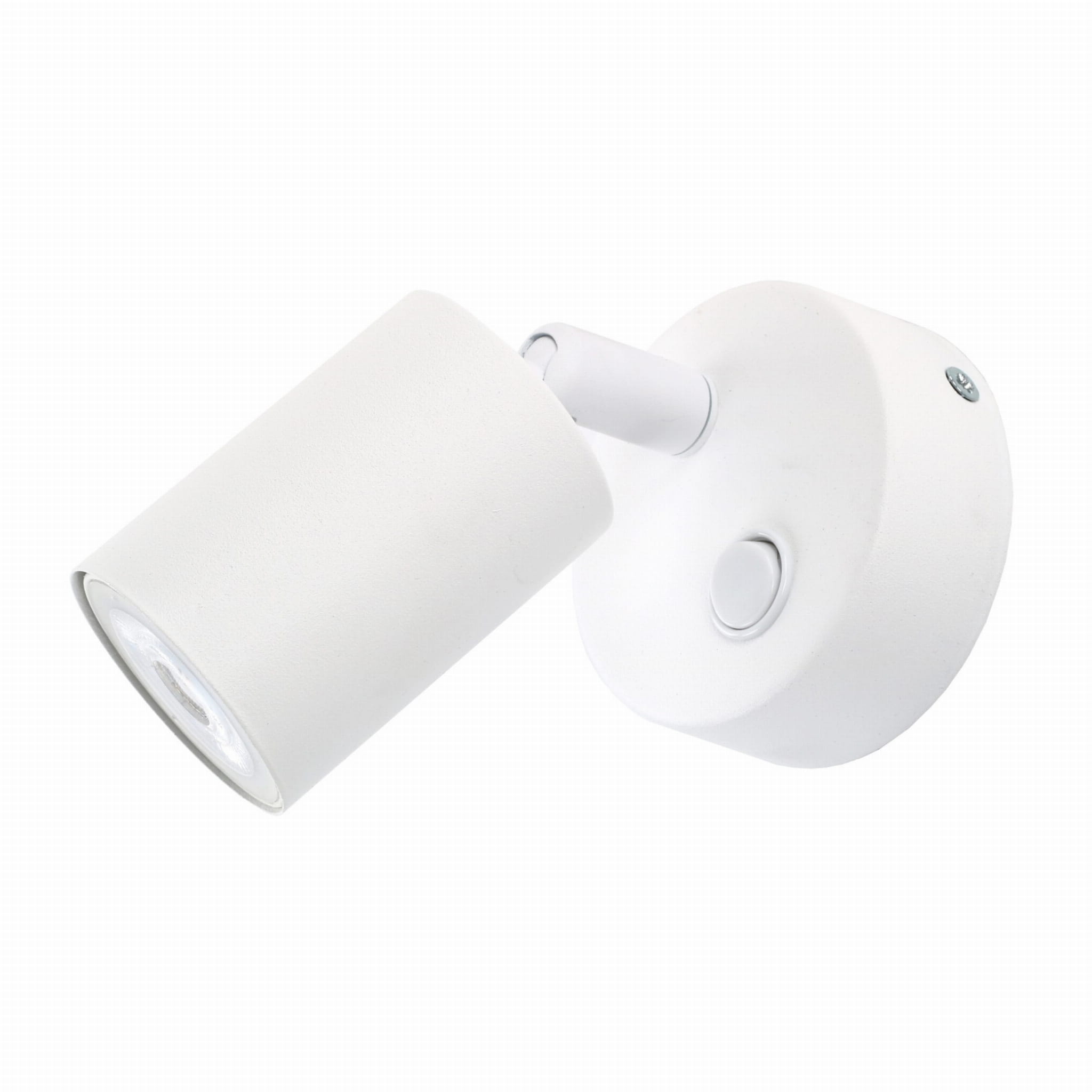 TK Lighting Top 4411 tuba kinkiet lampa ścienna 1x10W GU10 biały chromowy