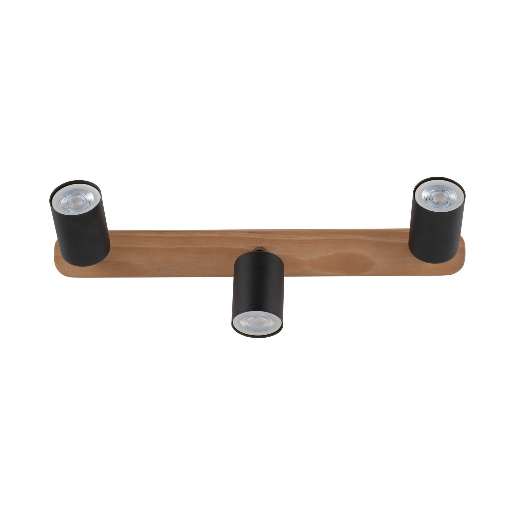 TK Lighting Top wood 3291 plafon lampa sufitowa 2x10W GU10 czarny drewniany
