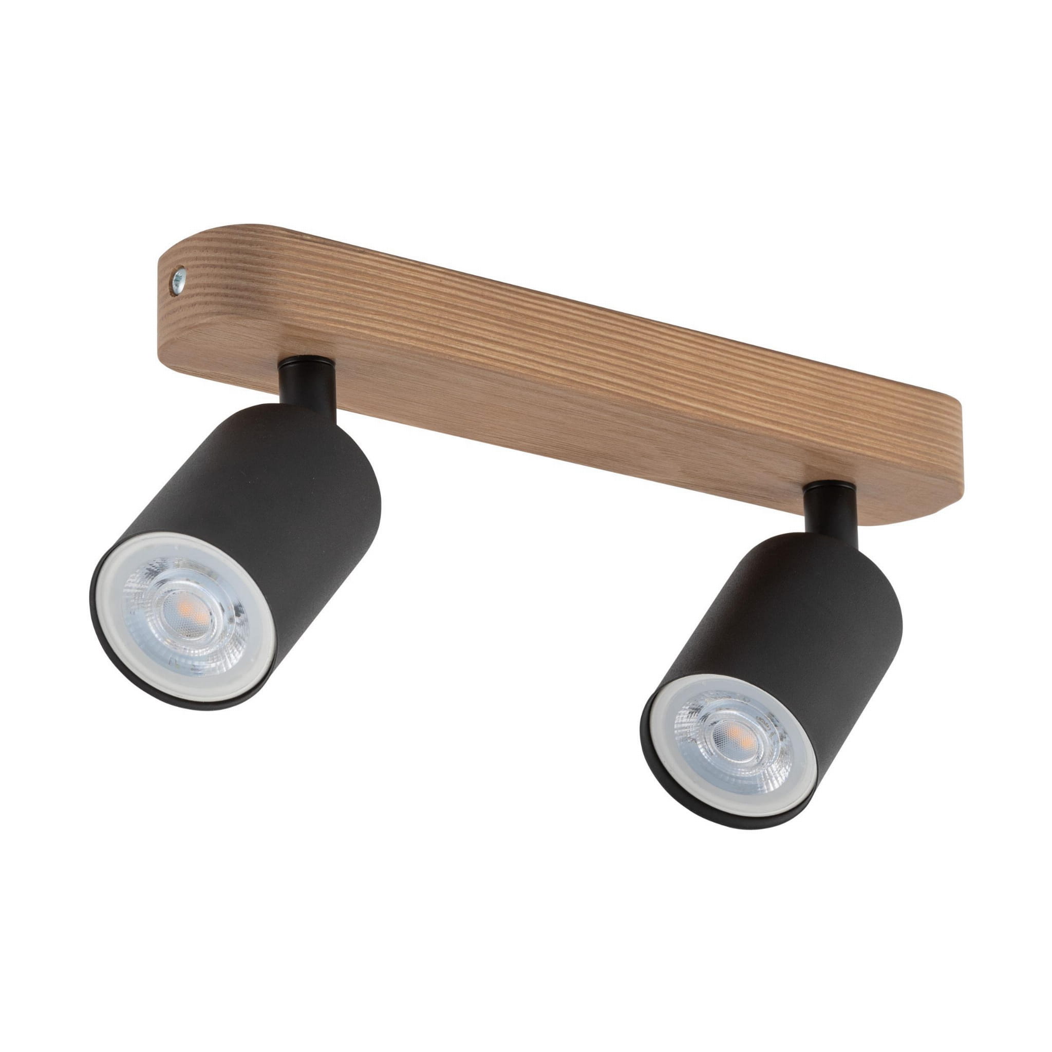 TK Lighting Top wood 3291 plafon lampa sufitowa 2x10W GU10 czarny drewniany