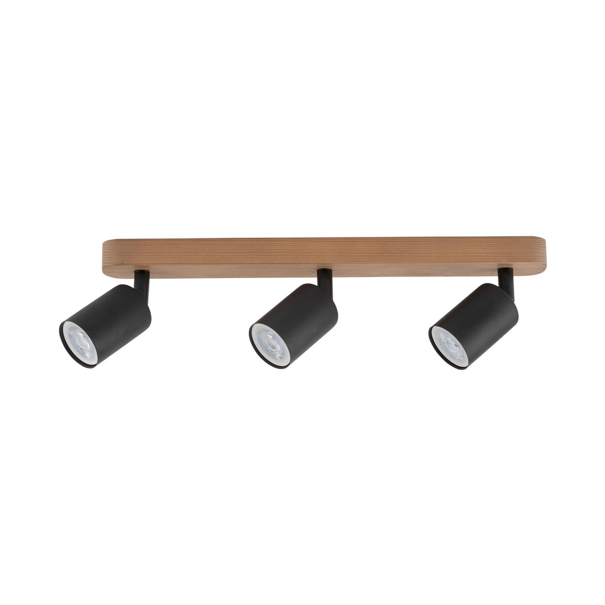 TK Lighting Top 3292 plafon lampa sufitowa spot 3x10W GU10 czarny drewno