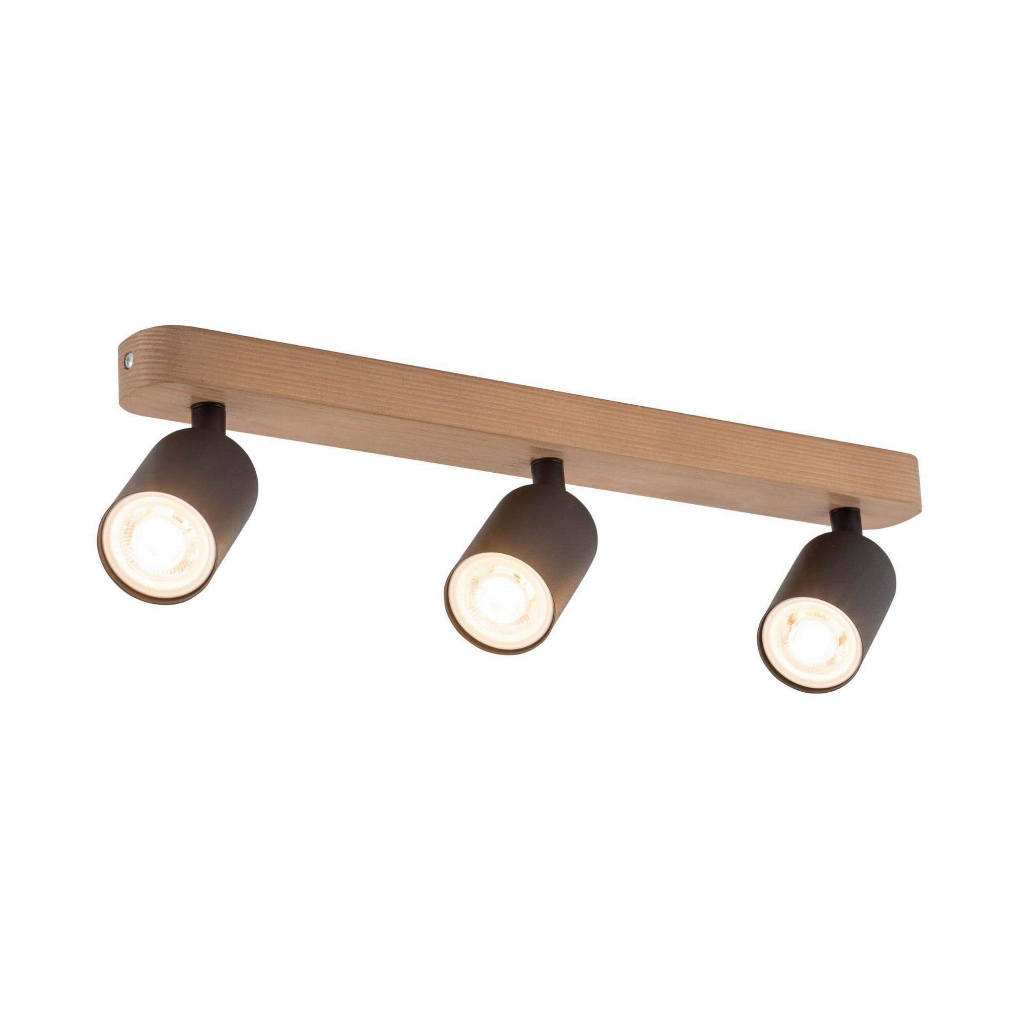 TK Lighting Top 3292 plafon lampa sufitowa spot 3x10W GU10 czarny drewno