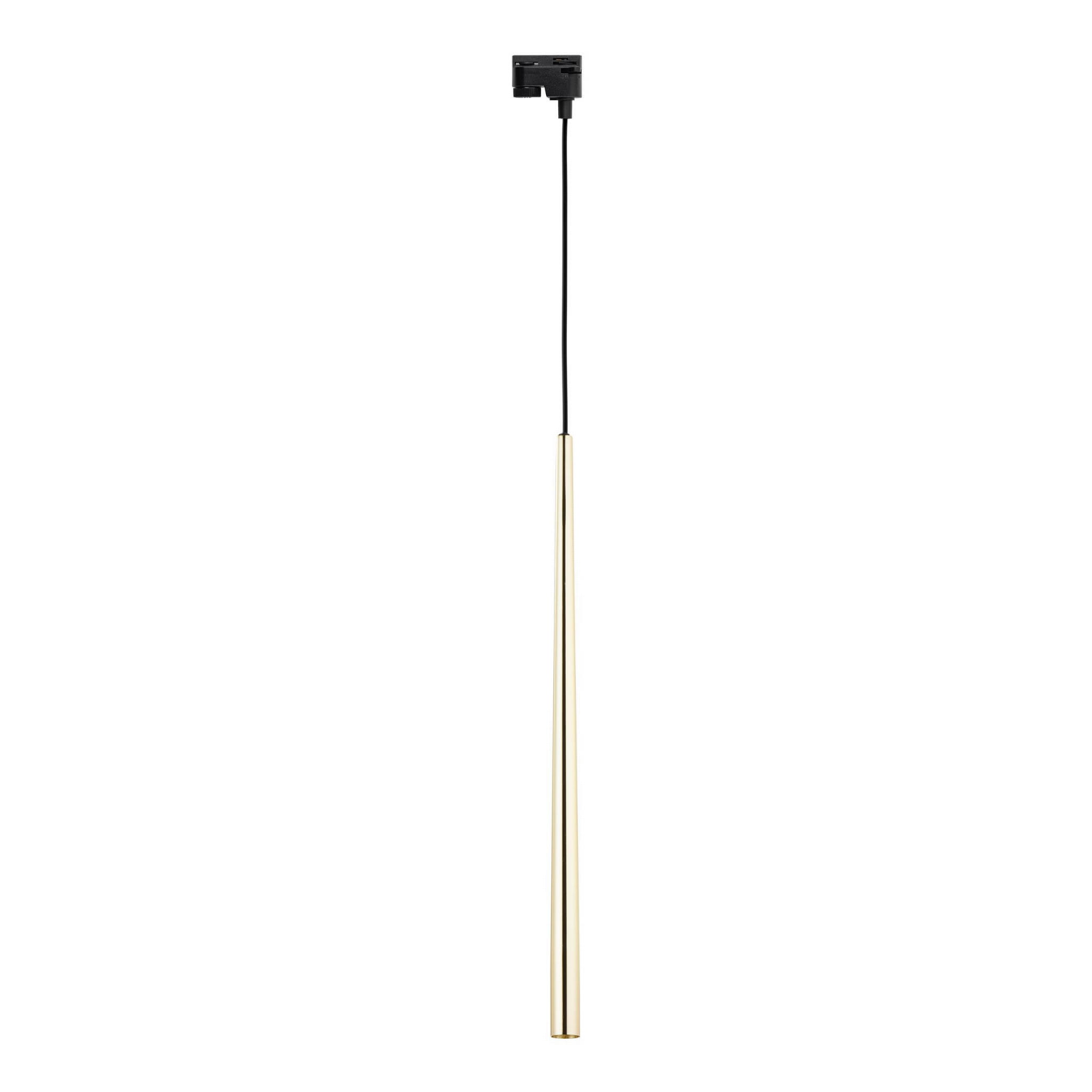 Lampa wisząca do systemu szynowego 1-fazowego Tracer nowoczesna elegancka sopel rurka patyk złota czarna TK Lighting Tracer 5750 1x6W G9