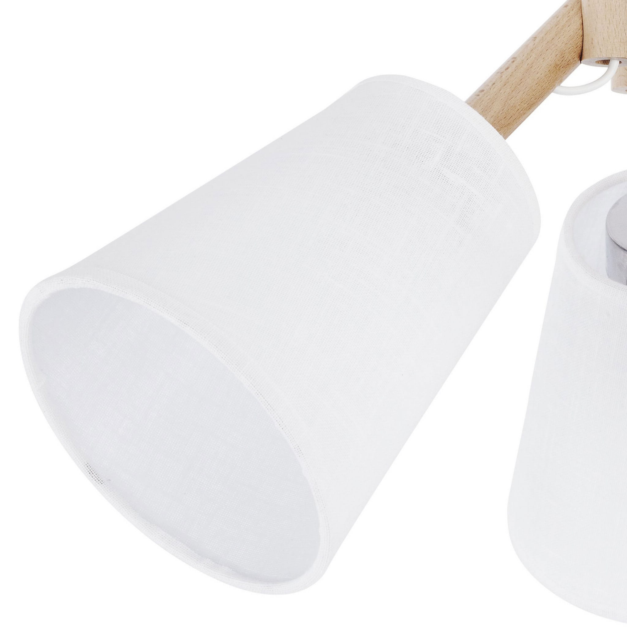 TK Lighting Vaio White 665 plafon lampa sufitowa 3x60W E27 biały drewno