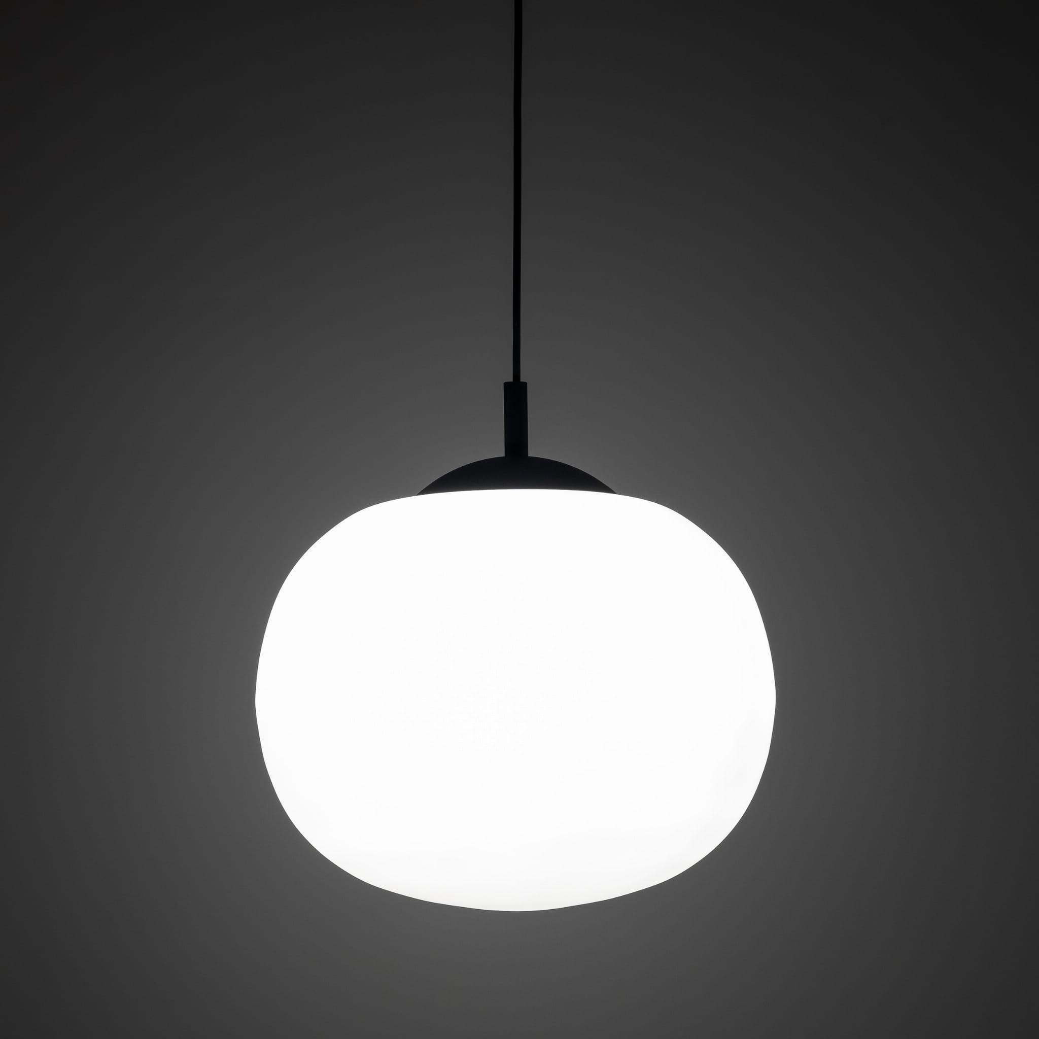 Lampa wisząca nowoczesna klasyczna elegancka loft klosz szklany kula biała czarna TK Lighting Vibe 4804 1x15W E27