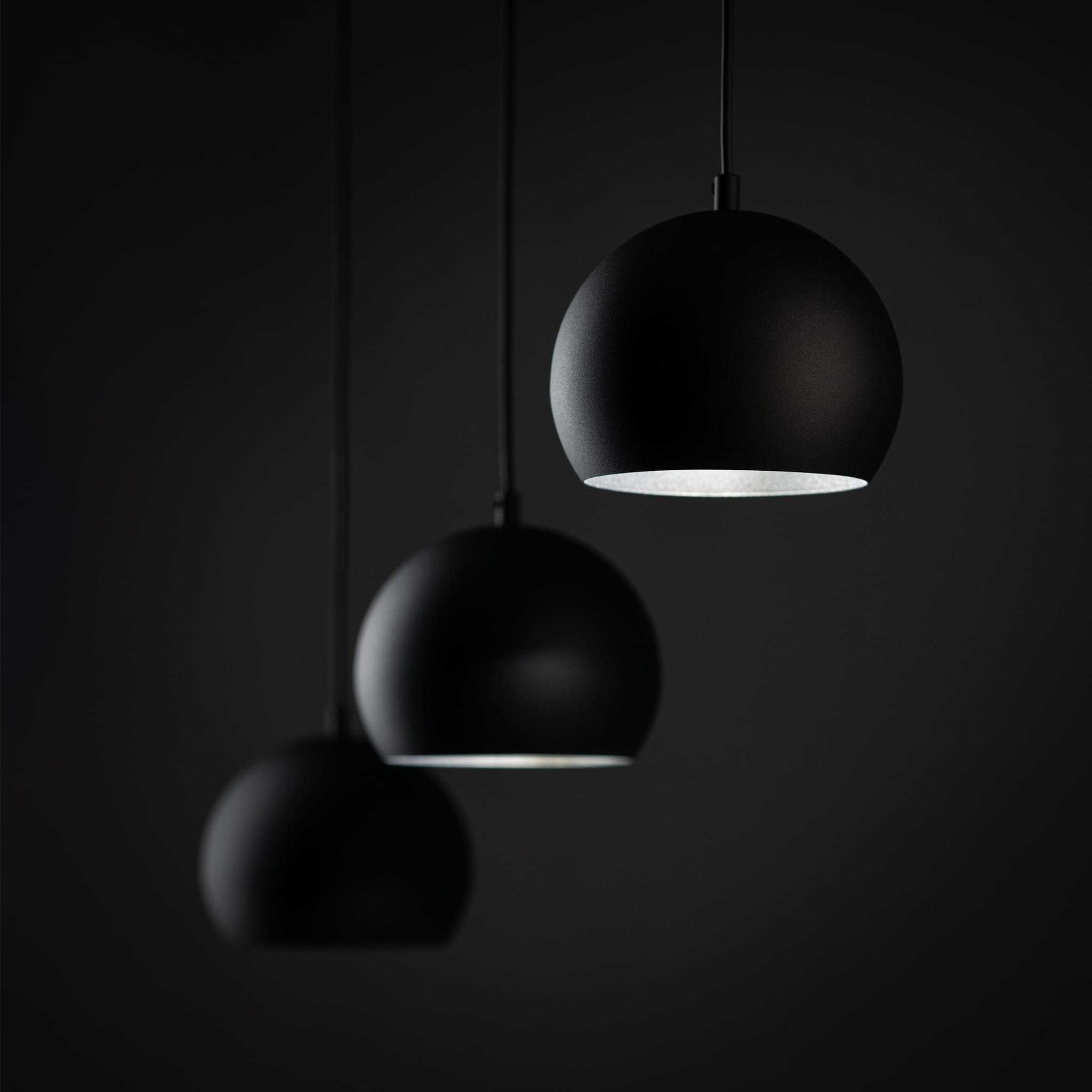 Lampa wisząca nad stół loft industrialna okrągłe metalowe klosze misa czarna TK Lighting Zoe 10169 3x15W E27