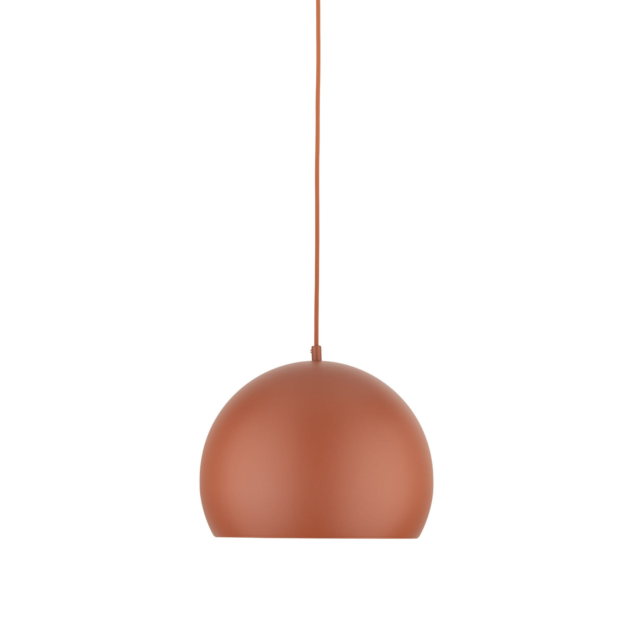 Lampa wisząca loft industrialna okrągły metalowy klosz misa ceglana TK Lighting Zoe 10175 1x15W E27