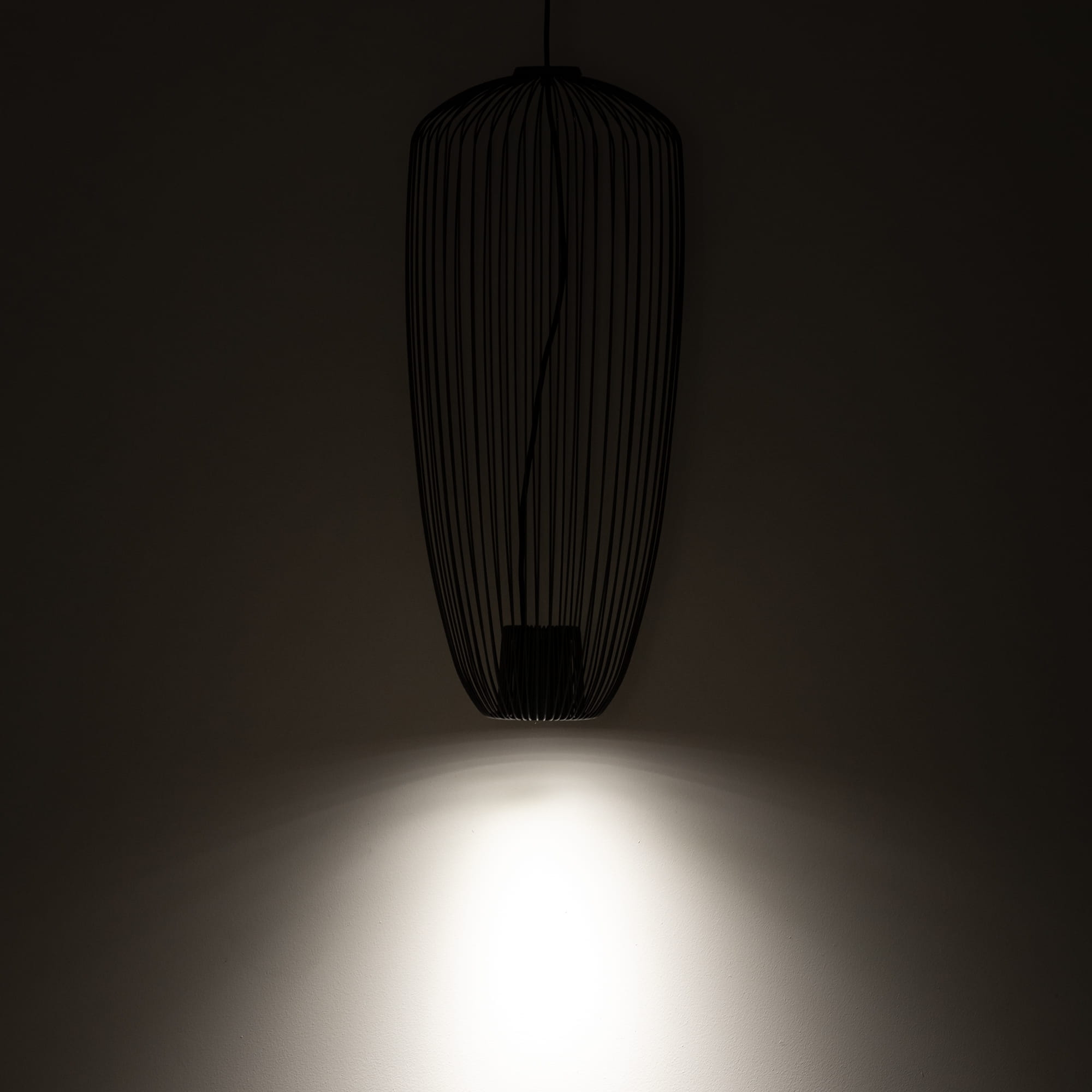 Lampa wisząca z wysokim ażurowym kloszem z cienkich prętów Nowodvorski Pumpkin S 11243