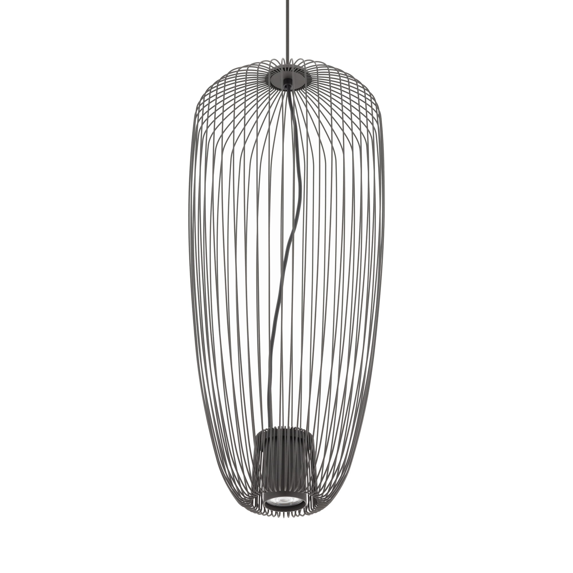 Lampa wisząca z wysokim ażurowym kloszem z cienkich prętów Nowodvorski Pumpkin S 11243