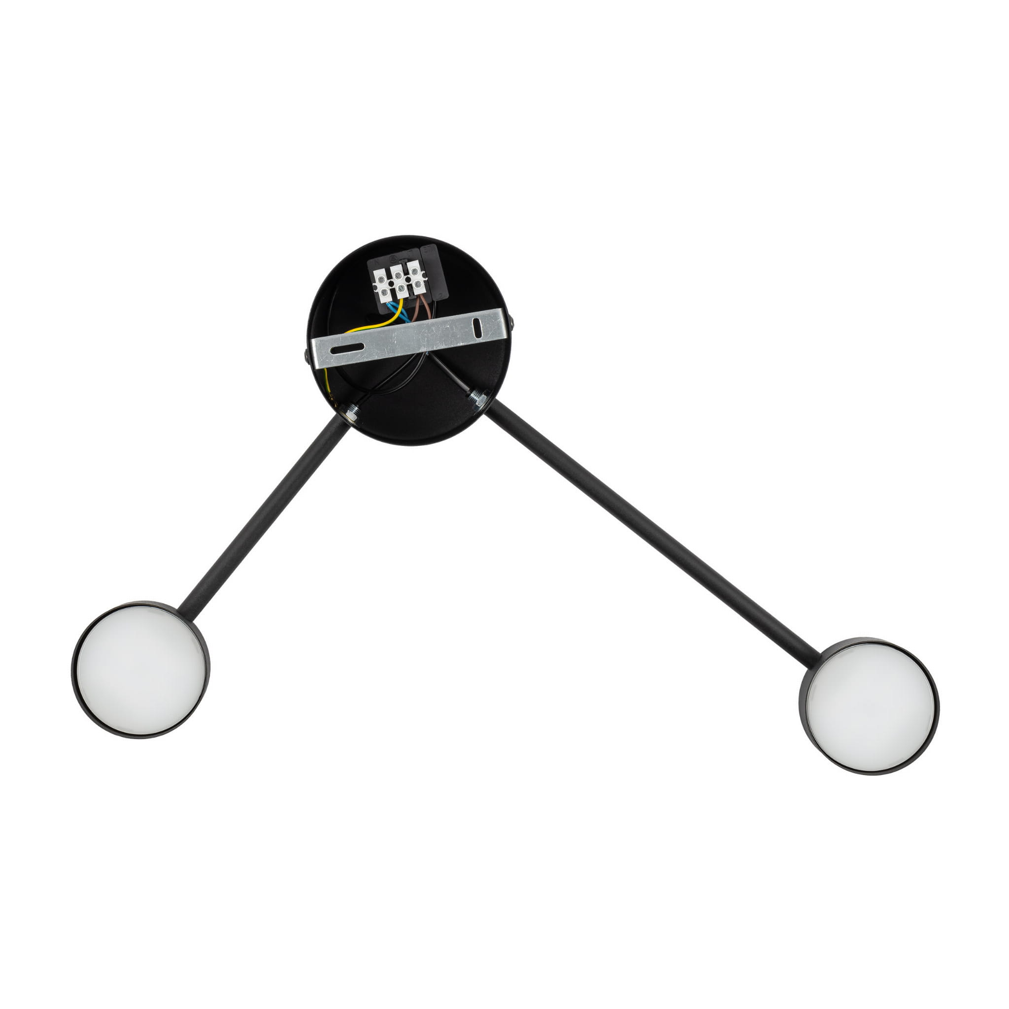 Kinkiet lampa ścienna nowoczesna metalowa edison pręty koła patyk wskazówka Tk Lighting Avia 6808 2x10W GX53 czarny
