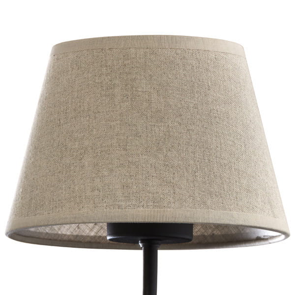 Kinkiet do salonu sypialni z abażurem len TK Lighting Chicago 4186 beżowy czarny