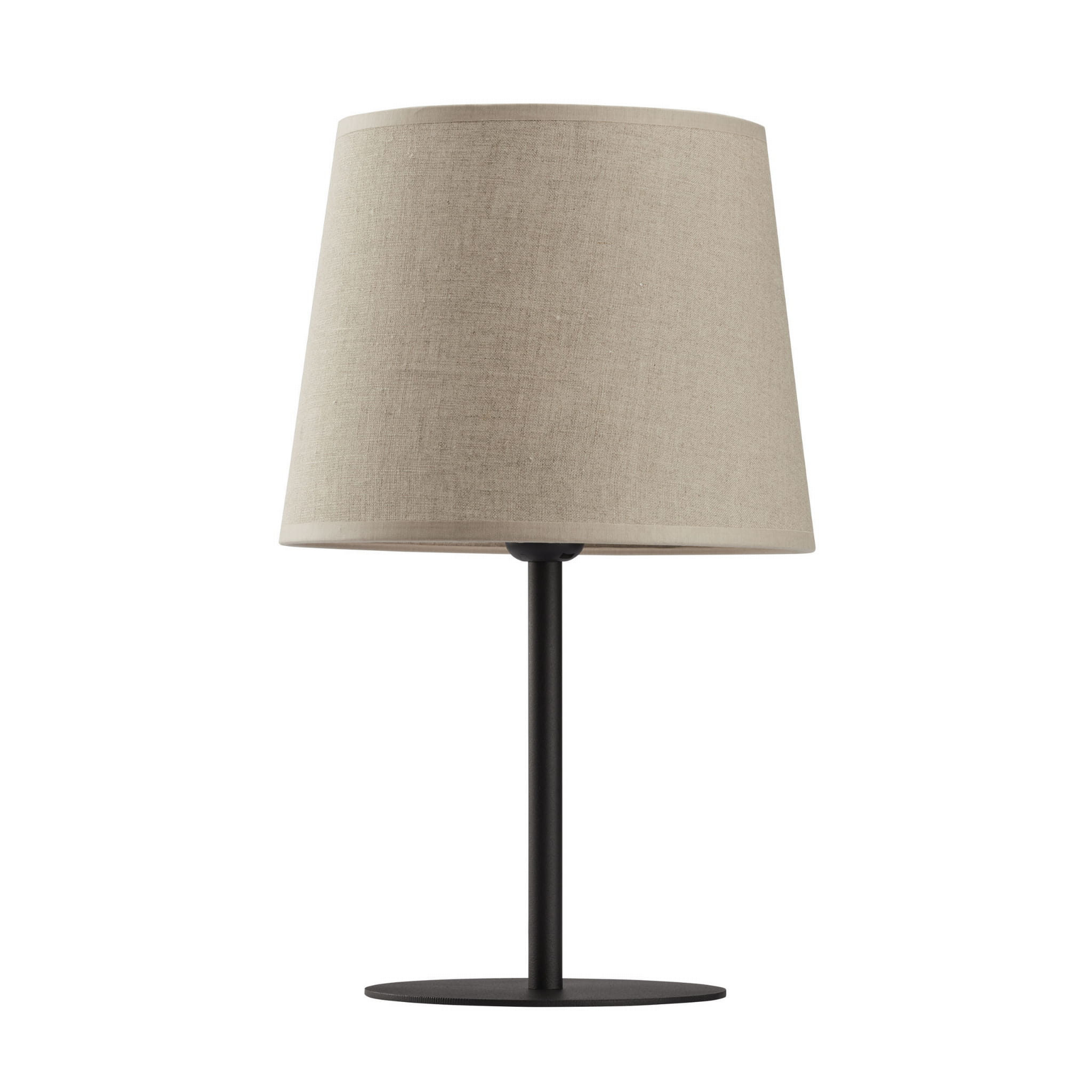 Lampa nocna stołowa z abażurem len TK Lighting Chicago 3989 1x15W E27 beżowa czarna