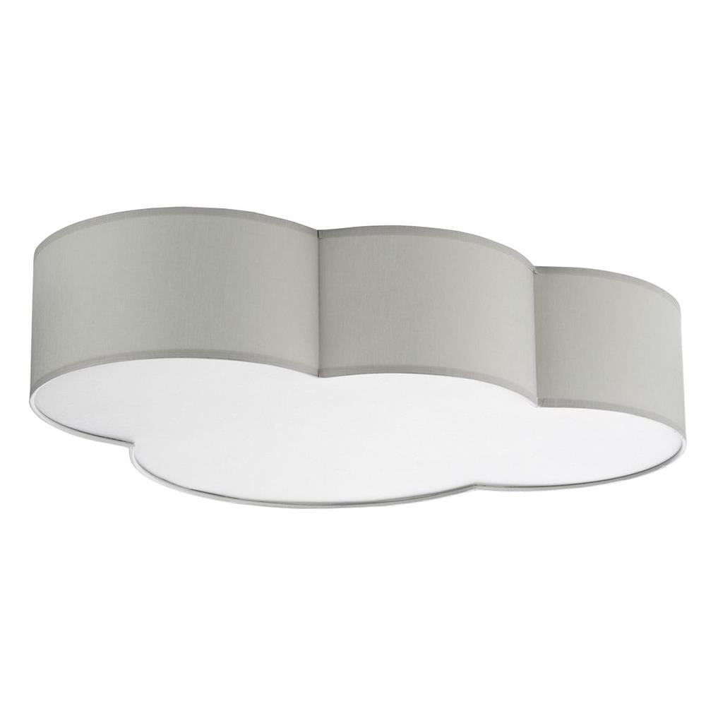 Plafon chmurka do pokoju dziecka lampa sufitowaTK Lighting Cloud 3145 4x15W E27 biały szary