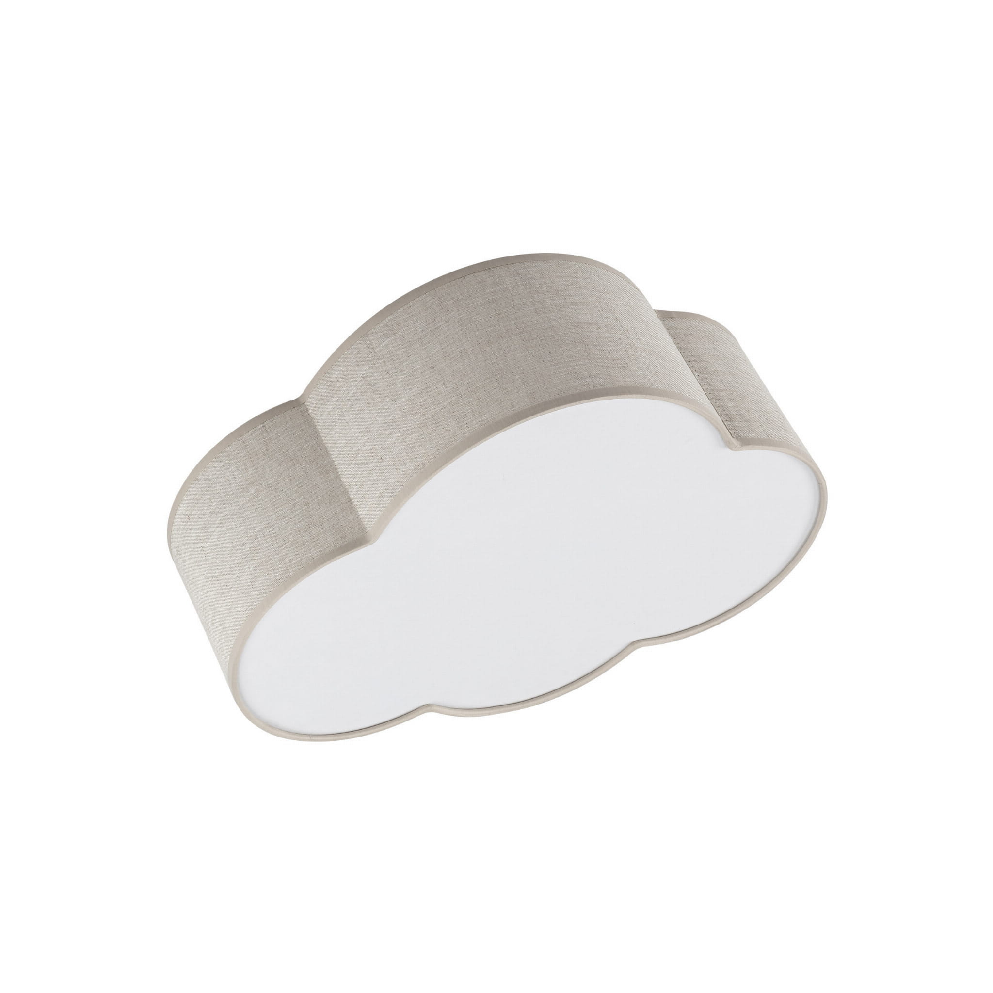 Plafon chmurka do pokoju dziecka lampa sufitowa biały lniany TK Lighting Cloud 10006 2x15W E27