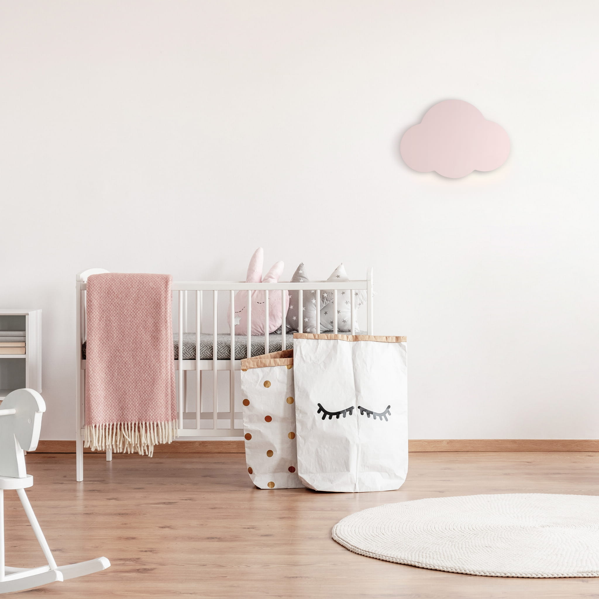 Kinkiet do pokoju dziecka chmura różowy TK Lighting Cloud 4967 2x6W G9