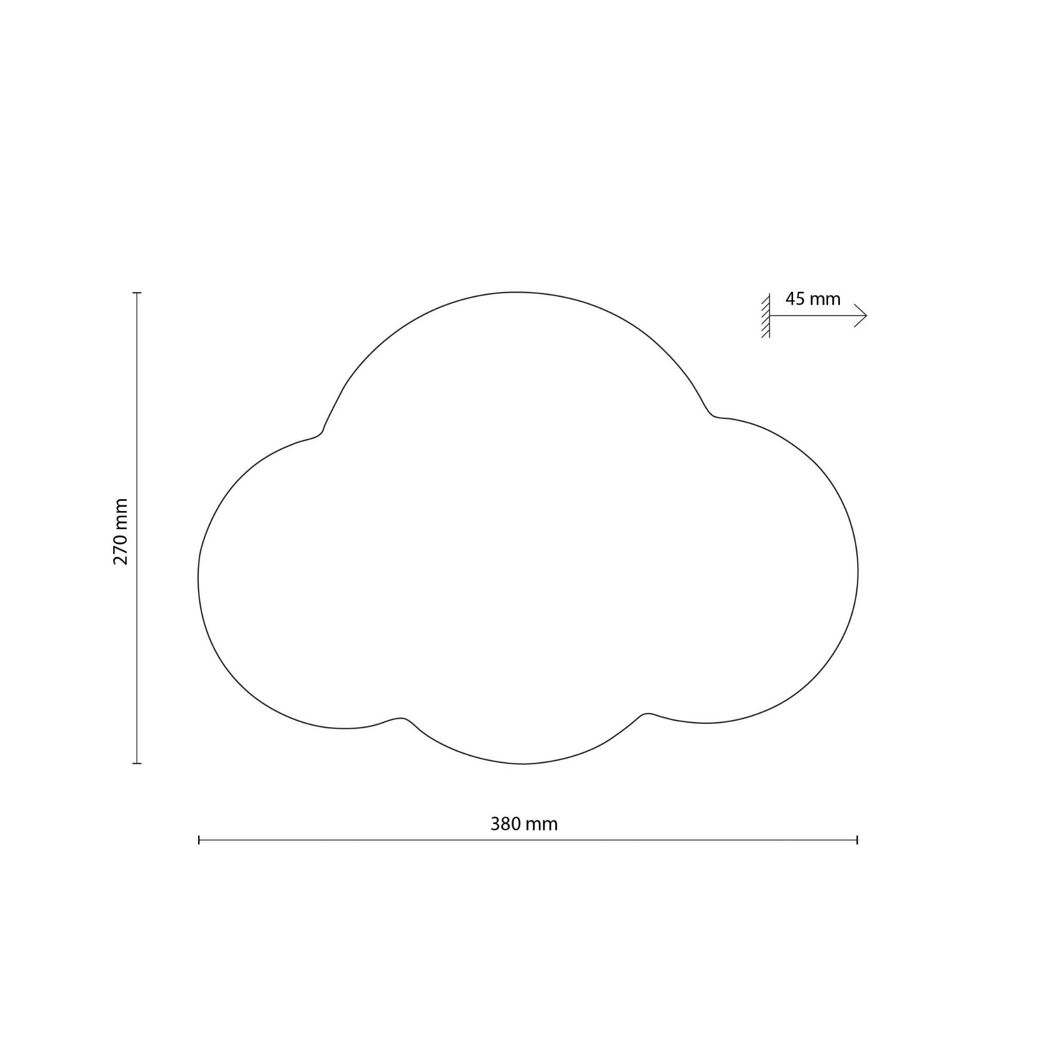Kinkiet do pokoju dziecka chmura różowy TK Lighting Cloud 4967 2x6W G9