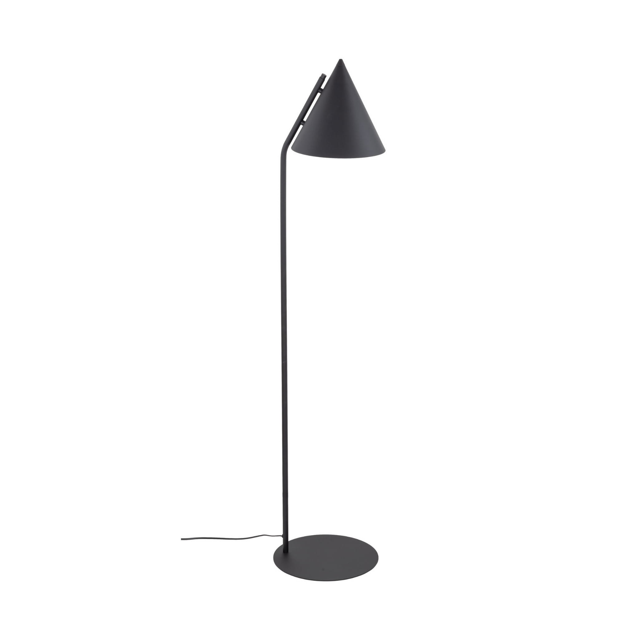 Lampa podłogowa nowoczesna skandynawska loft klosz metalowy stożek czarna TK Lighting Cono 16010 1x15W E27