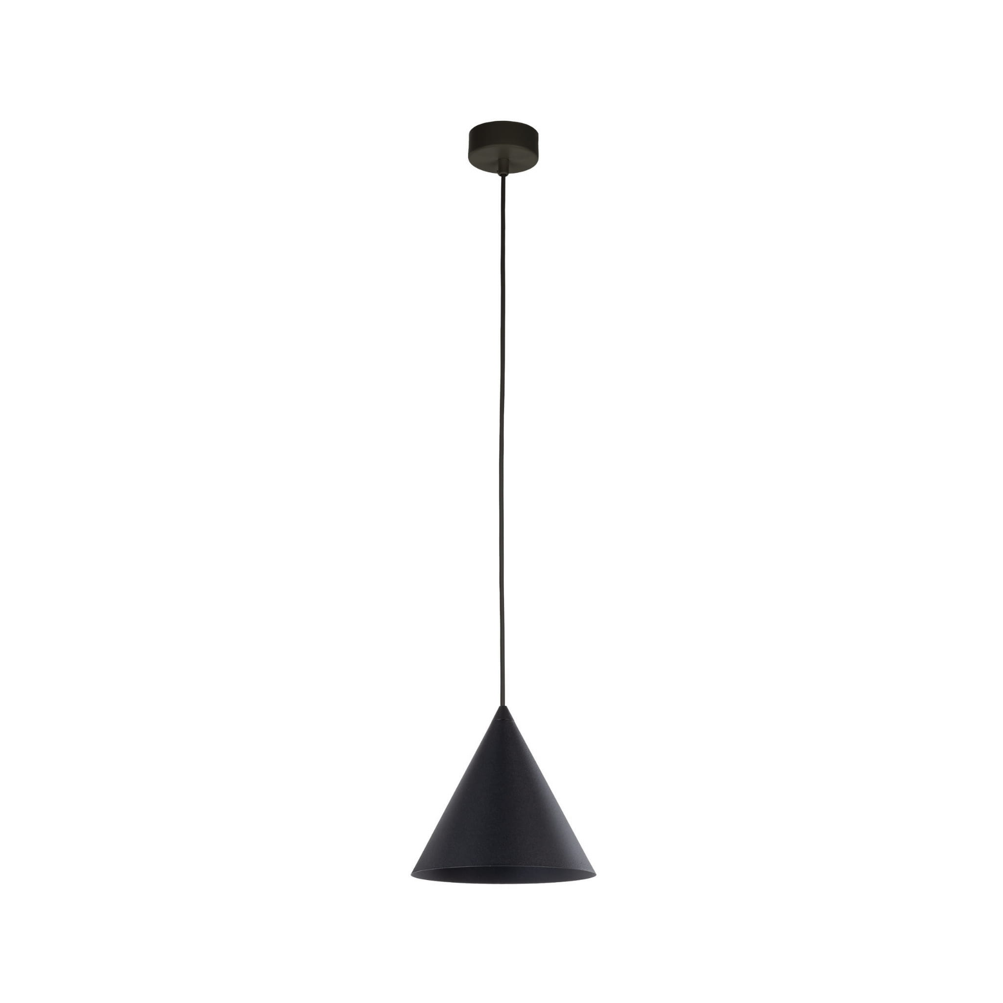 Lampa wisząca nowoczesna skandynawska loft klosz metalowy stożek czarna TK Lighting Cono 10057 1x15W E27