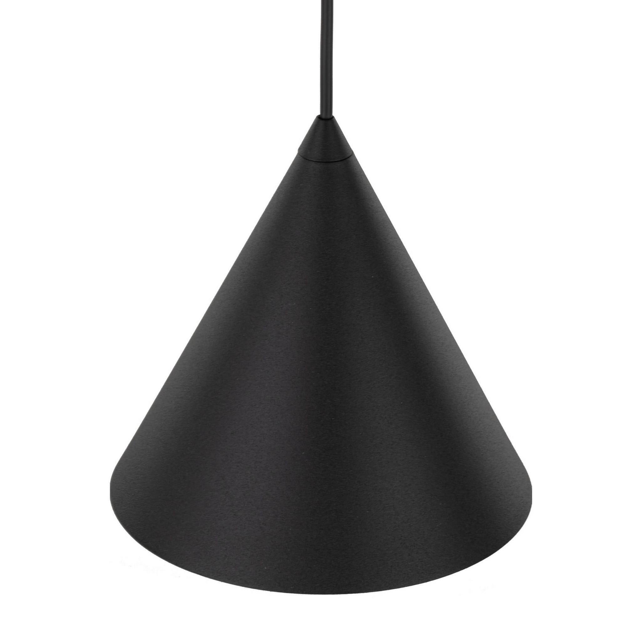 Lampa wisząca nowoczesna skandynawska loft klosz metalowy stożek czarna TK Lighting Cono 10058 1x15W E27