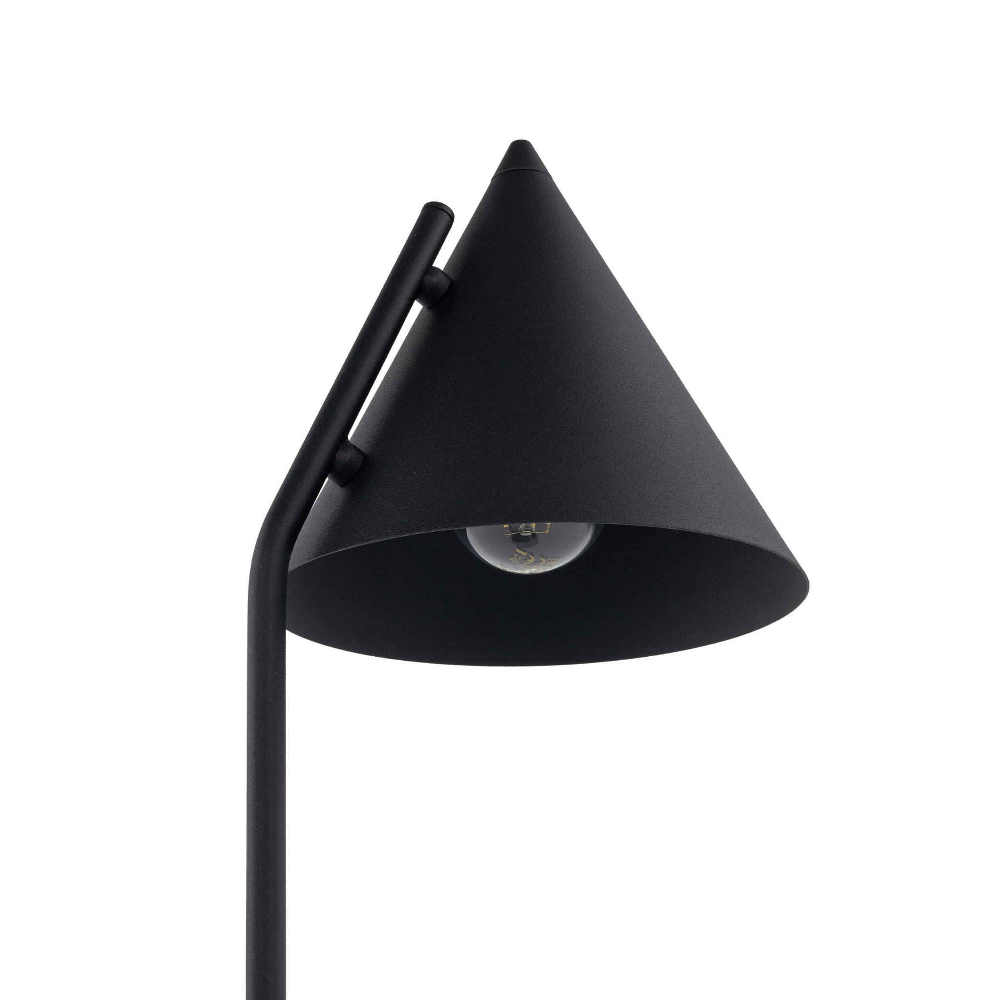 Lampka nowoczesna skandynawska klosz metalowy stożek czarna TK Lighting Cono 16009 1x15W E27